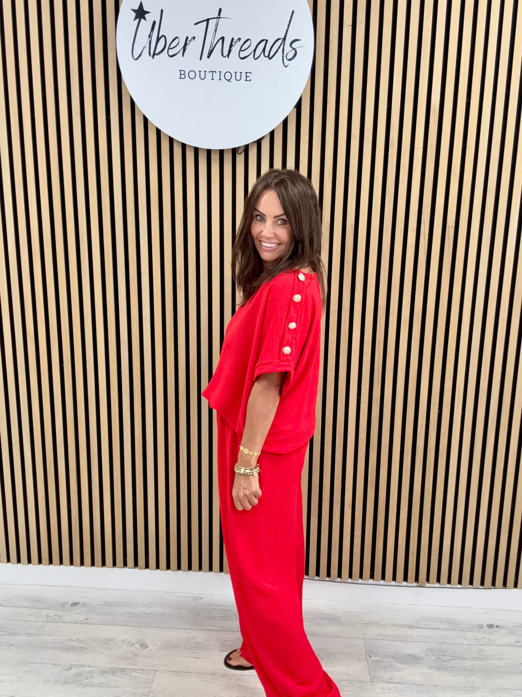 Military Two Piece - Red