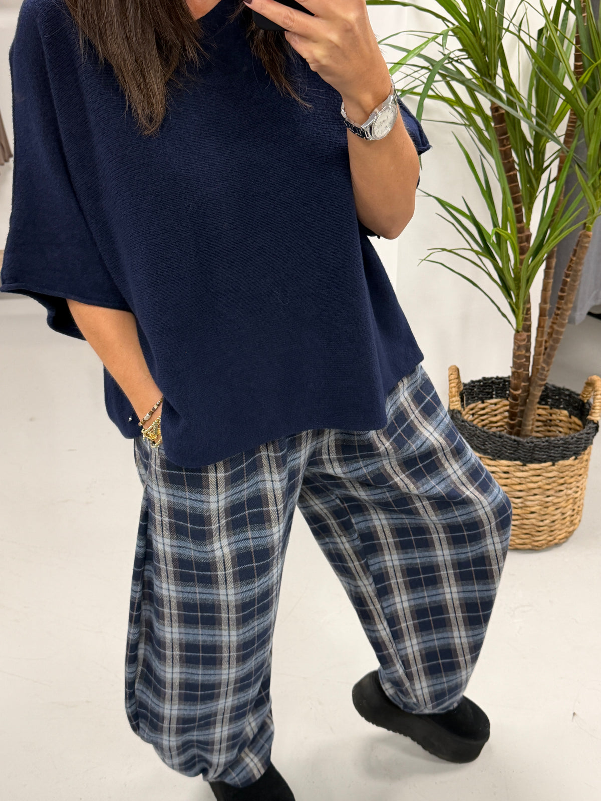 The Breacan Cocoon Joggers - Blue