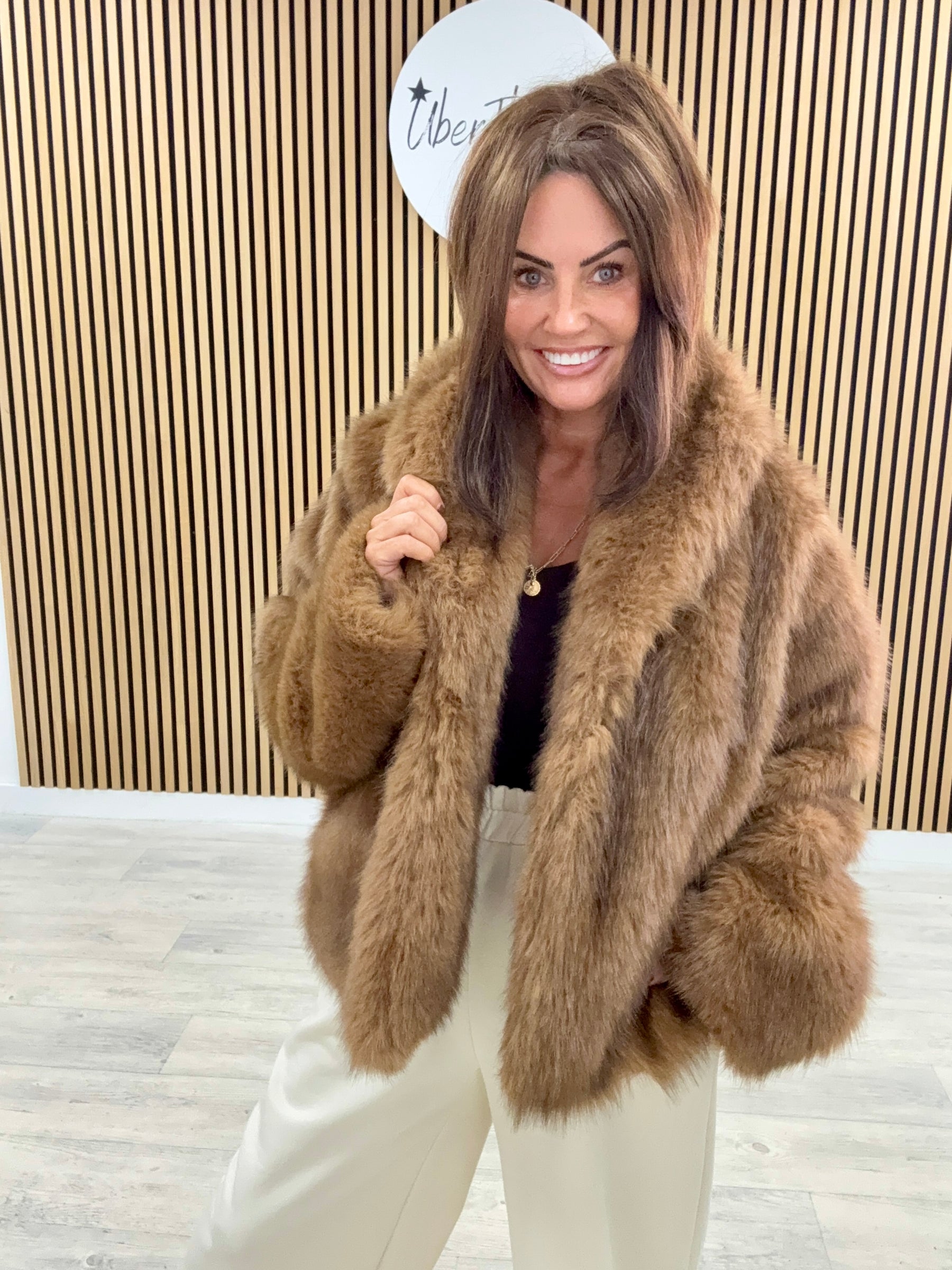 The Light Chocolate Faux Fur