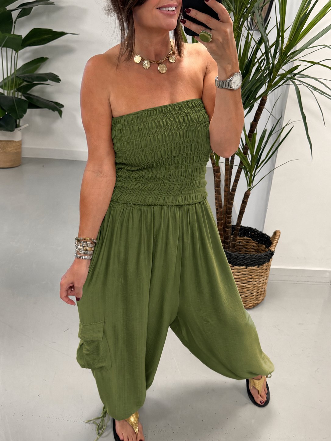 The UTB Cargo Jumpsuit - Khaki