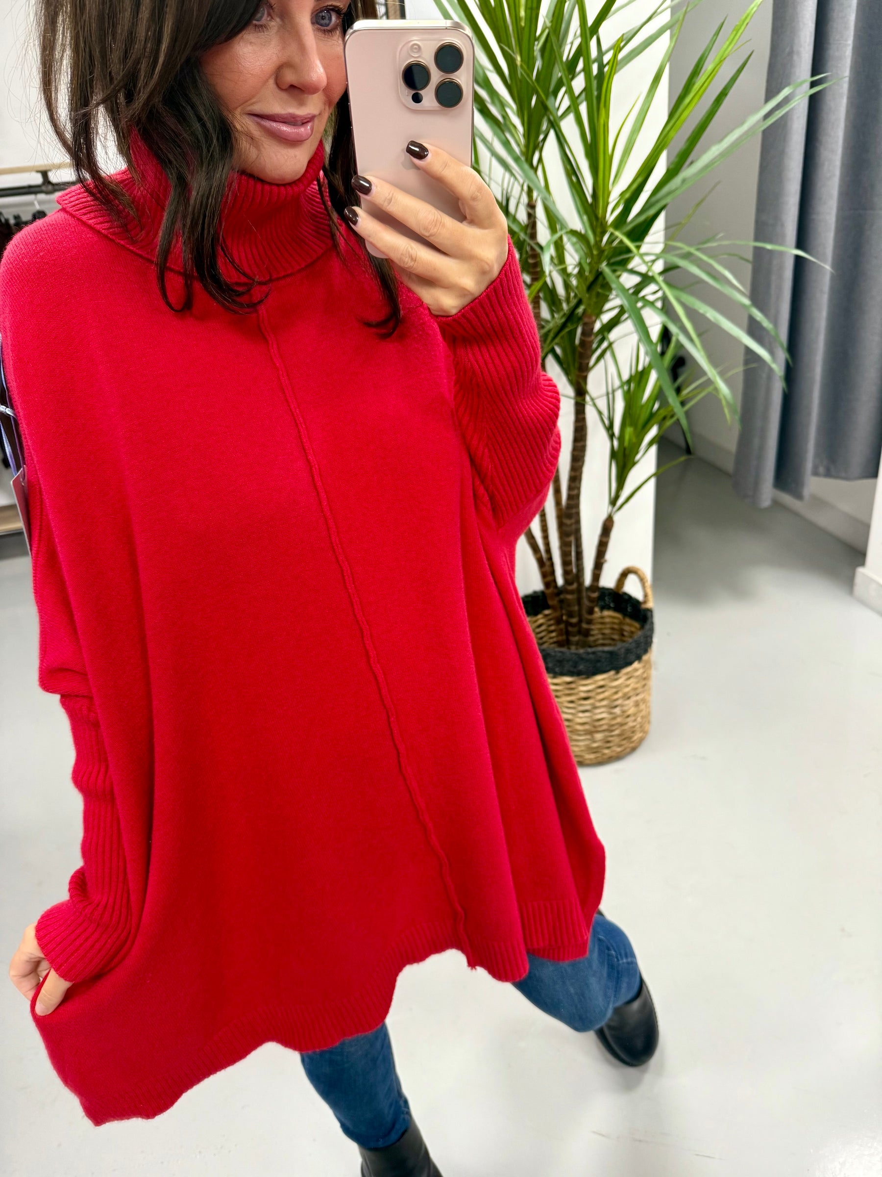 The Esme Soft Knit - Red