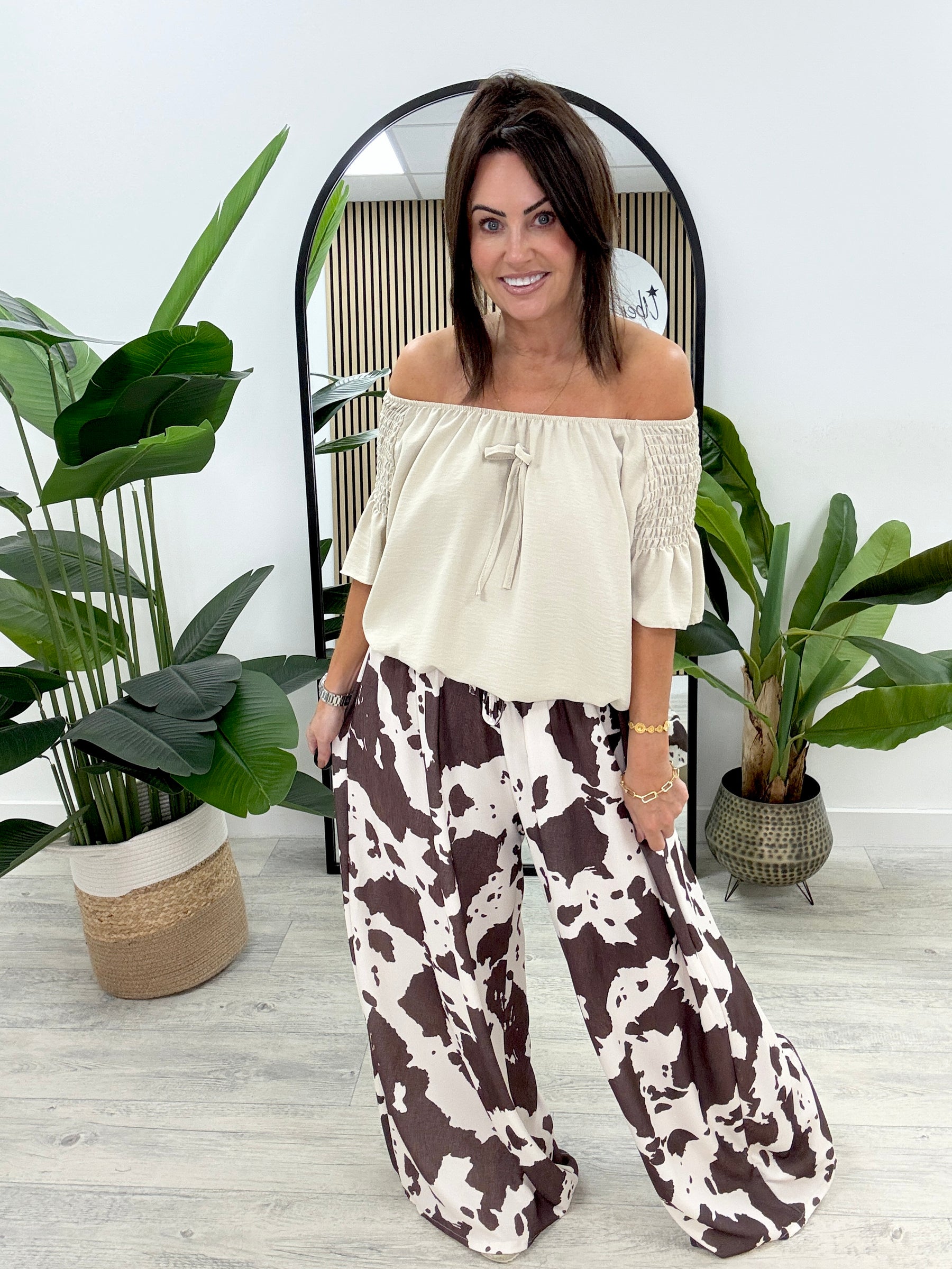 The Highland Wide Leg Palazzo - Chocolate