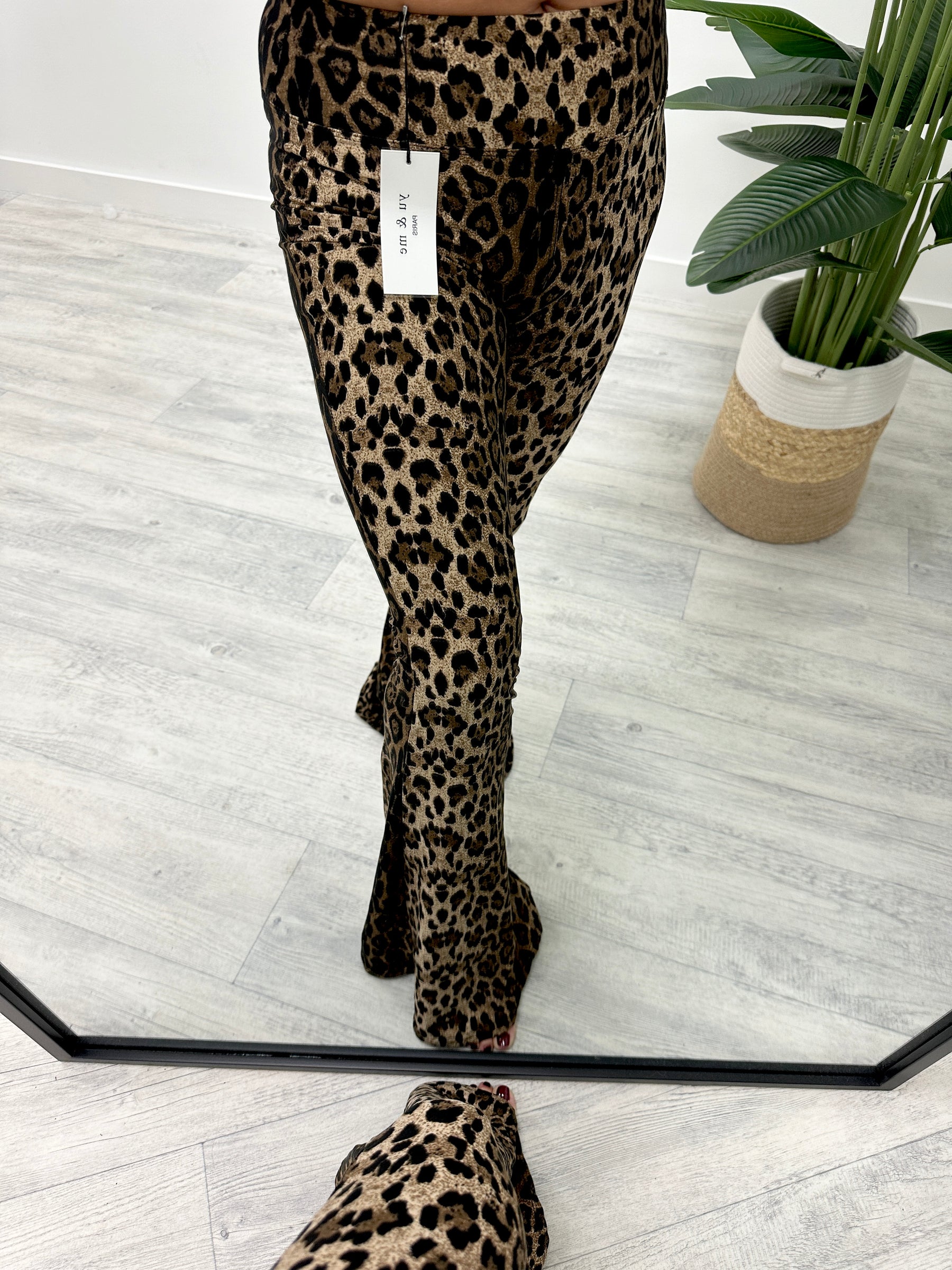 Stretch Flare Leggings (sized) - Animal