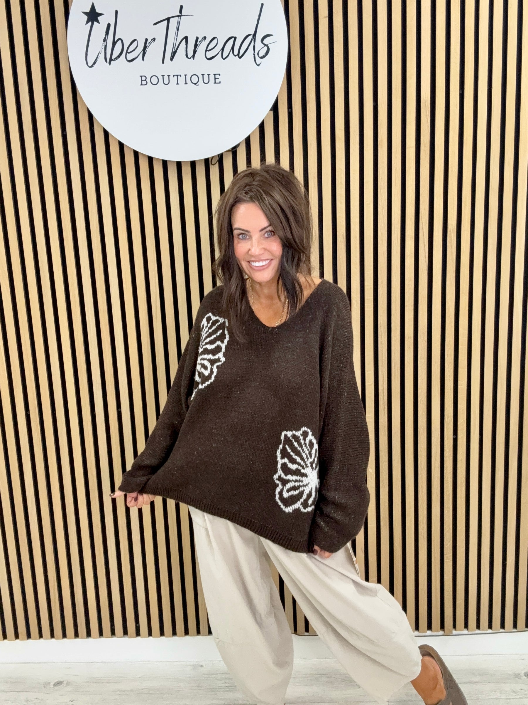 The Abbie Knit - Chocolate