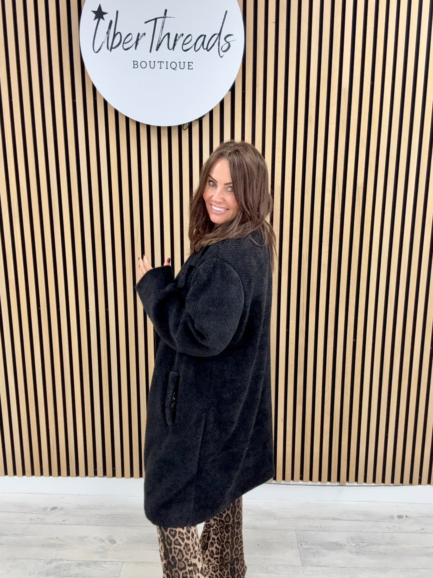 The Boyfriend Blazer Coat - Black