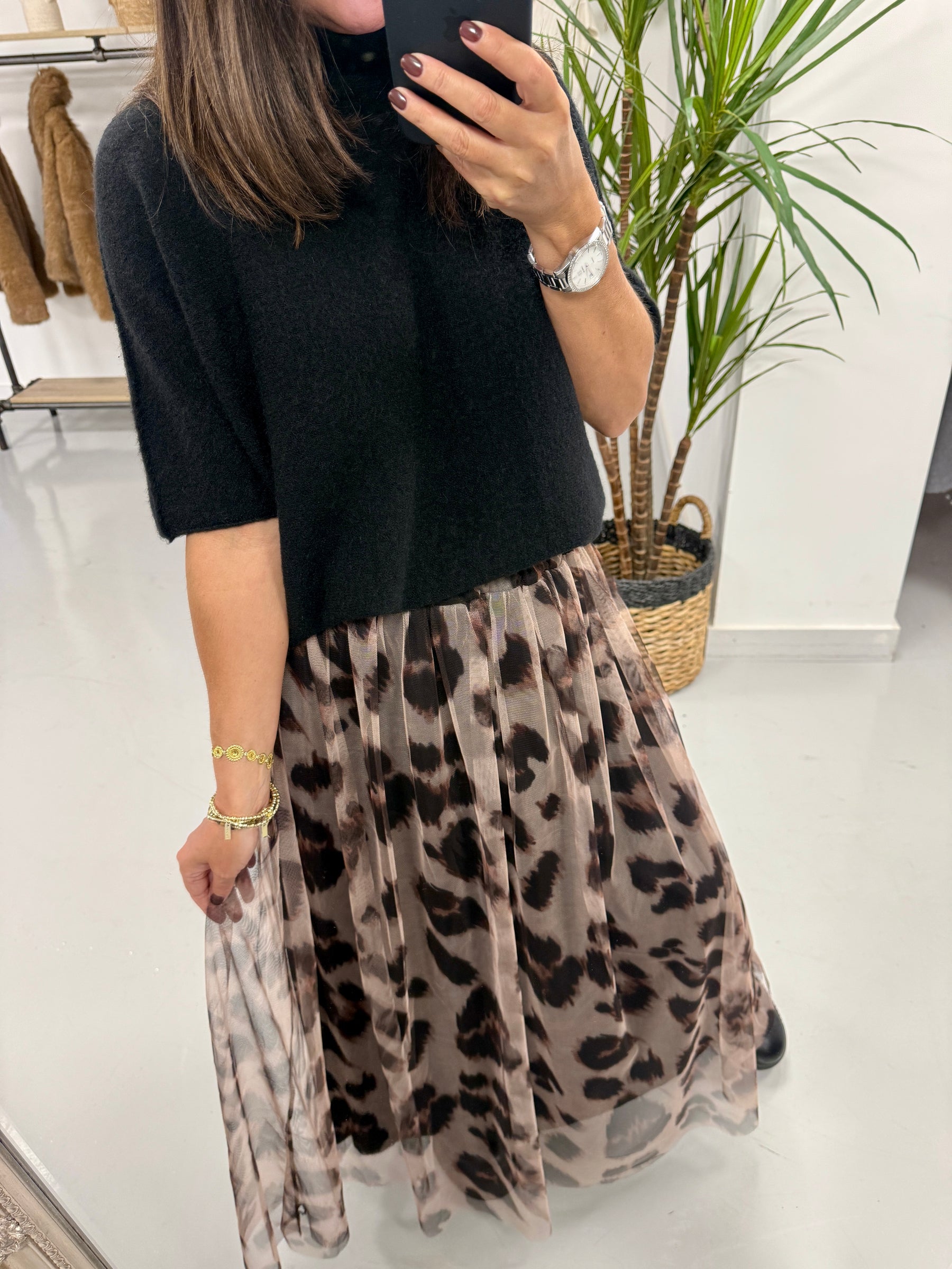The Bradshaw Tulle Skirt - Light Animal