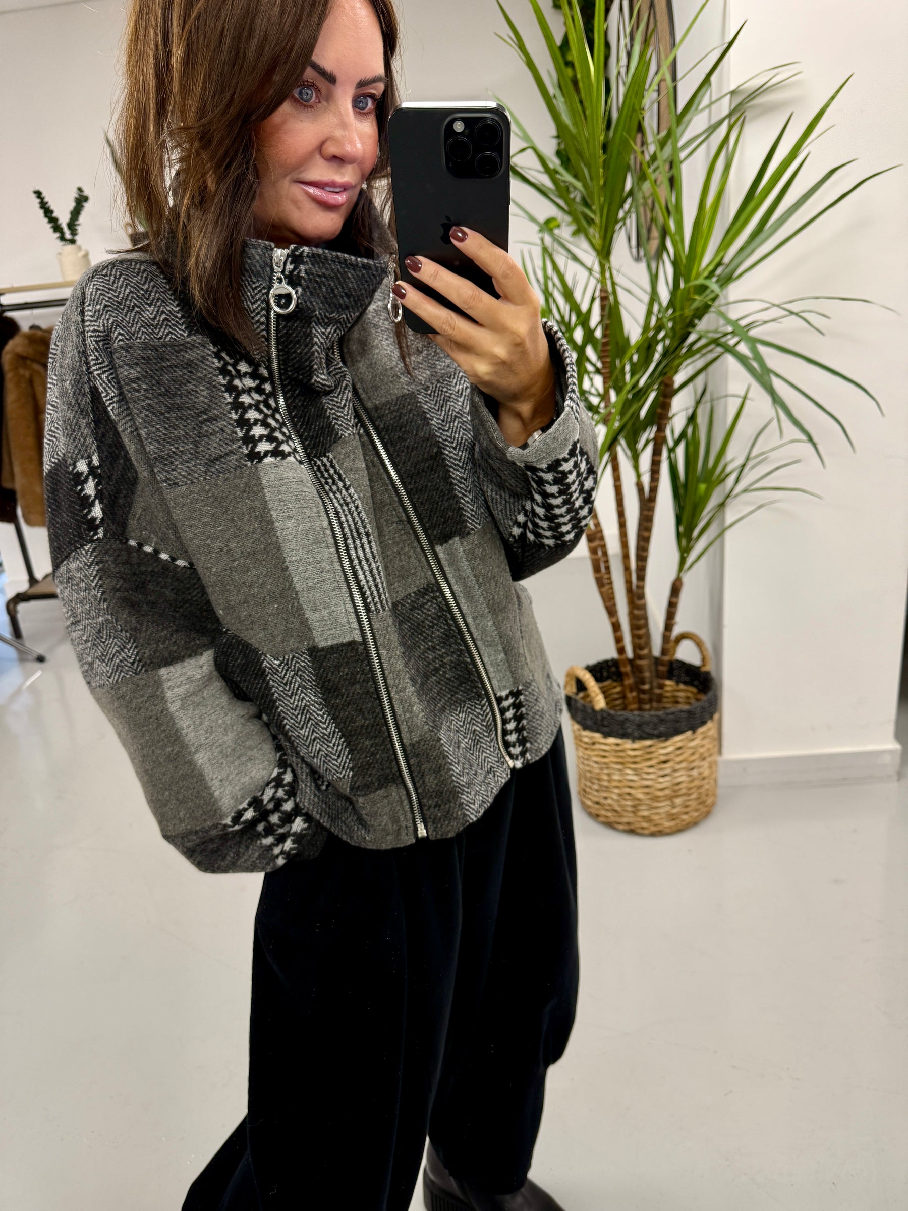 I.D Patchwork Double Zip Jacket
