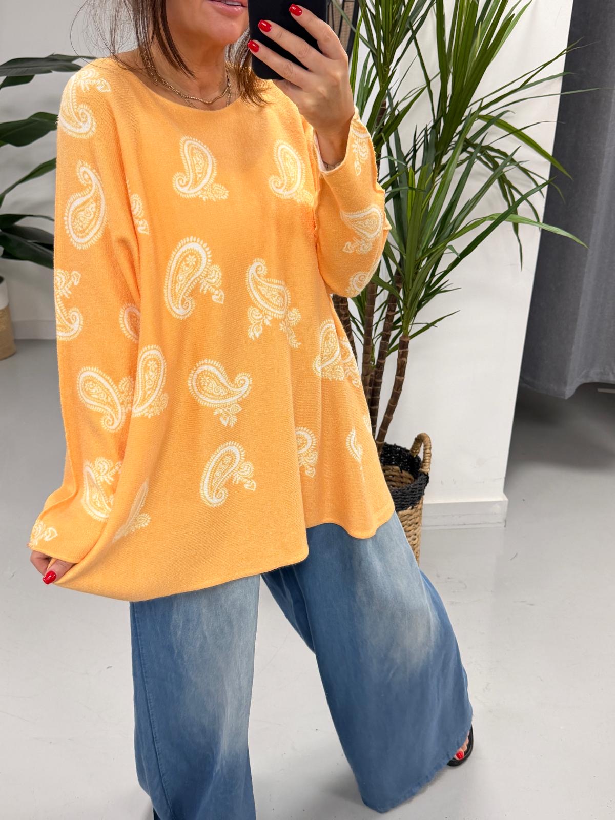 The Chelsea Soft Knit - Orange Bandana (Special Buy - No Blue Light)