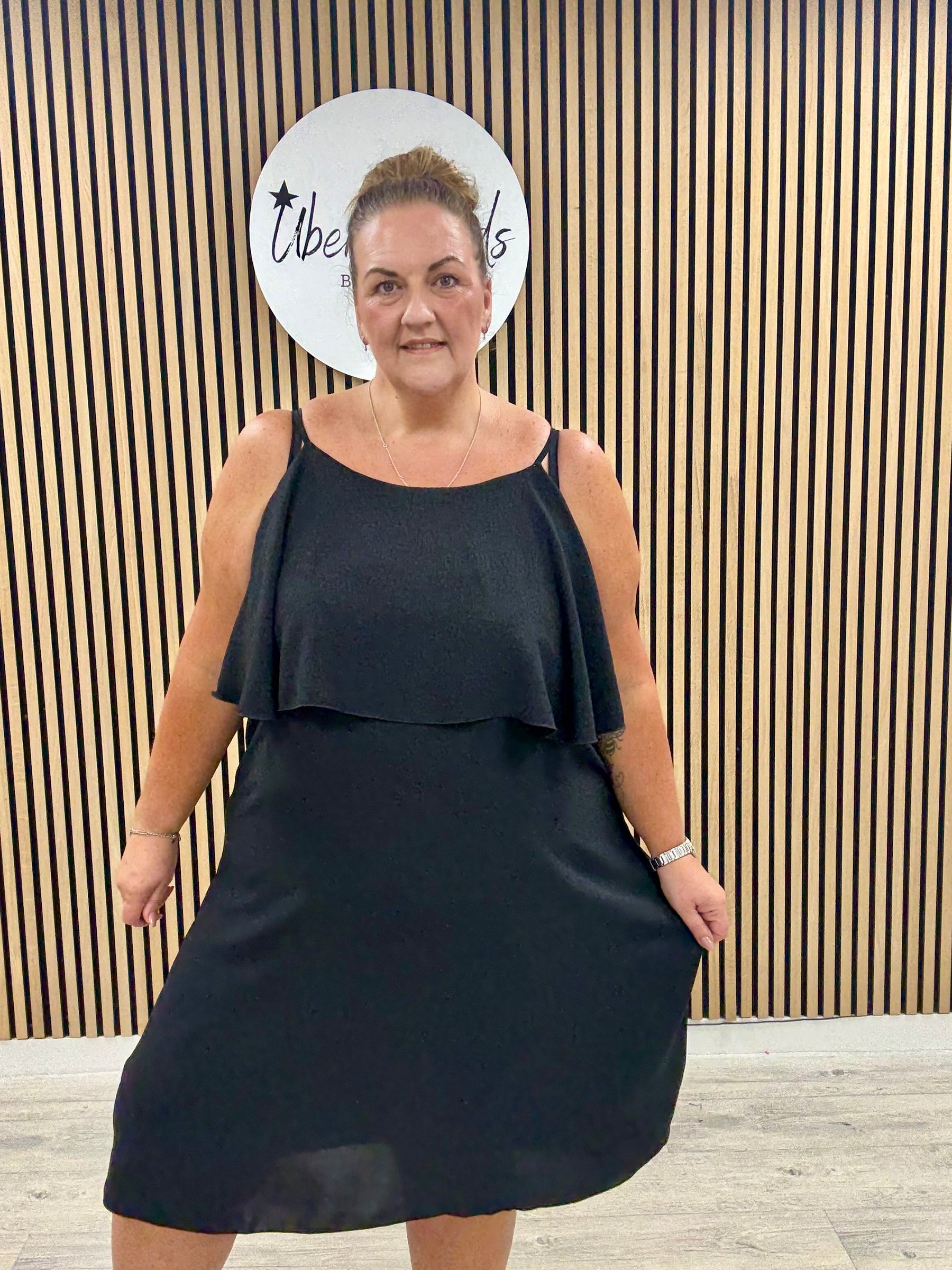 The Clara Frill Midaxi - Black