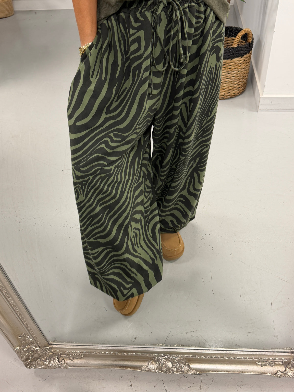 Zebra Balloon Joggers Khaki (Size 12-20)