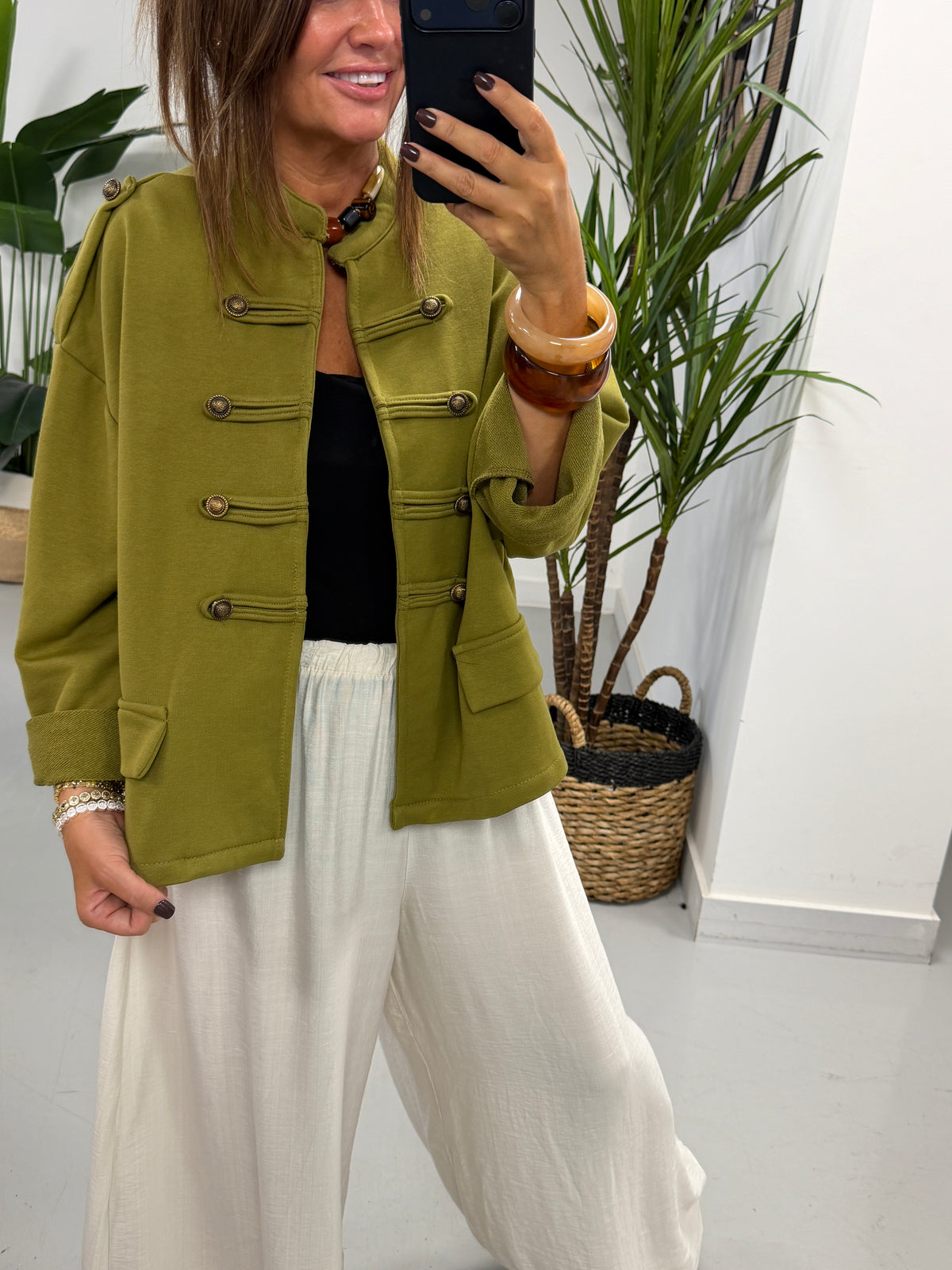 Zeta Otto Military Jacket - Olive