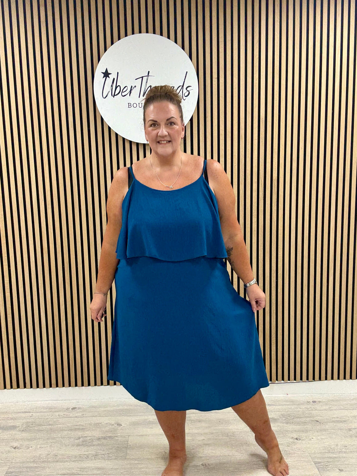 The Clara Frill Midaxi - Teal