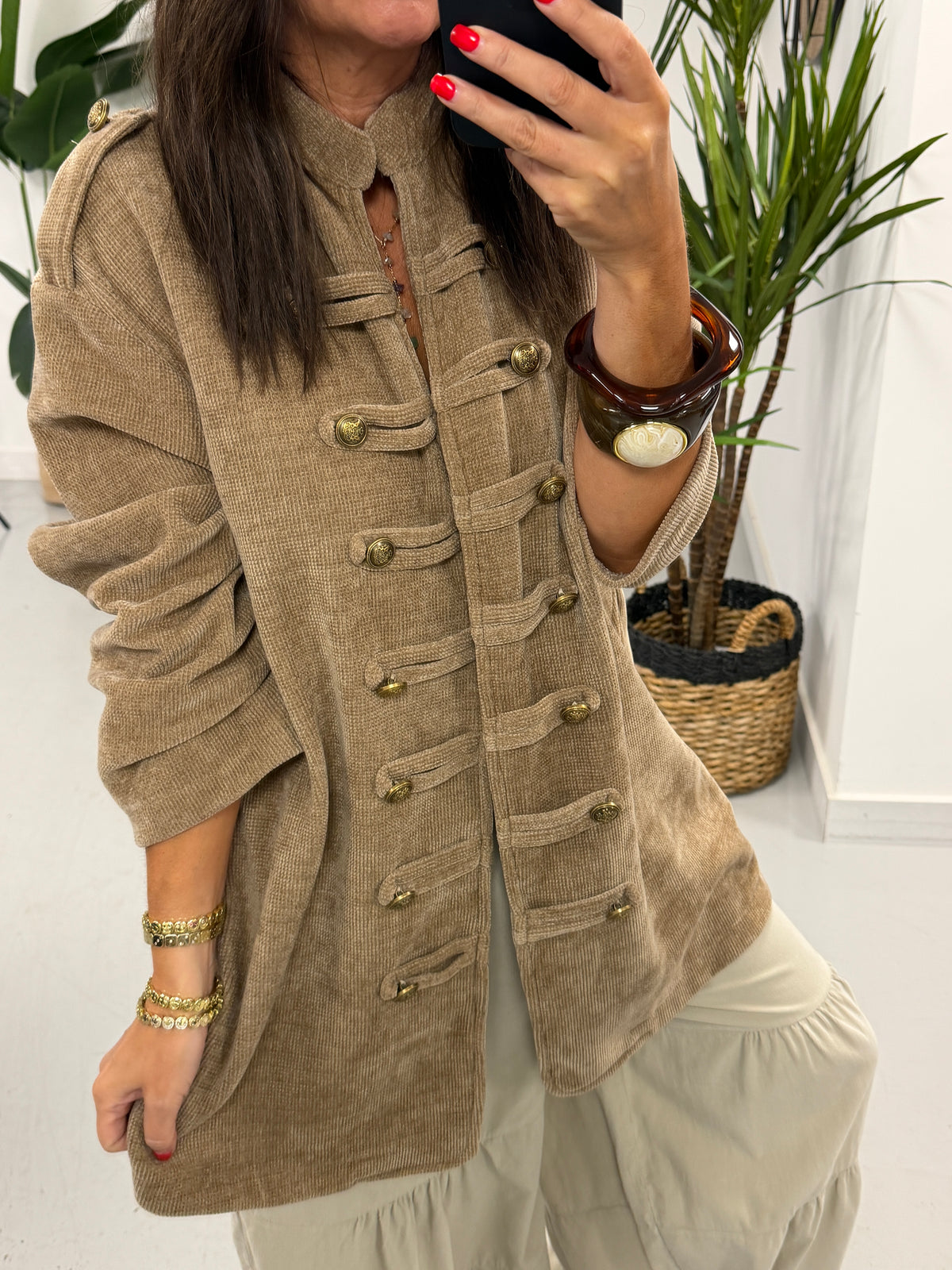 The Big Softie Military Jacket - Soft Camel