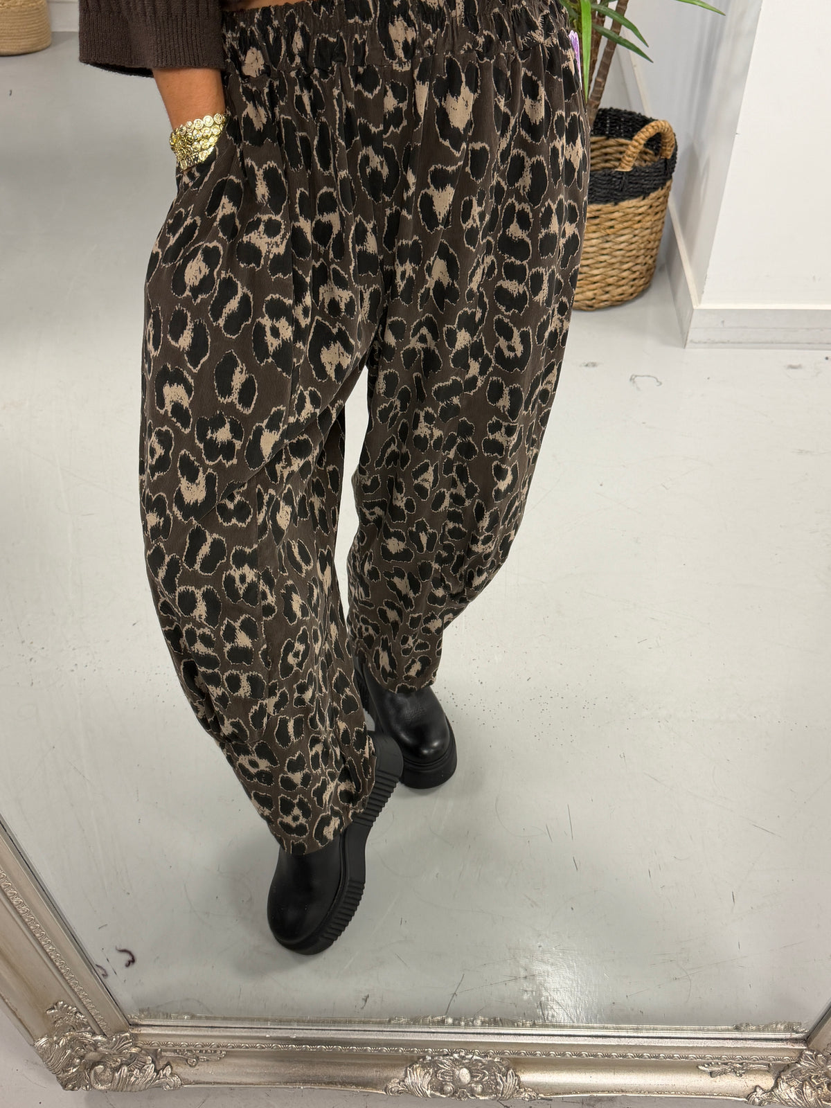 The Animal Needlecord Joggers - Chocolate (Size 10-18)