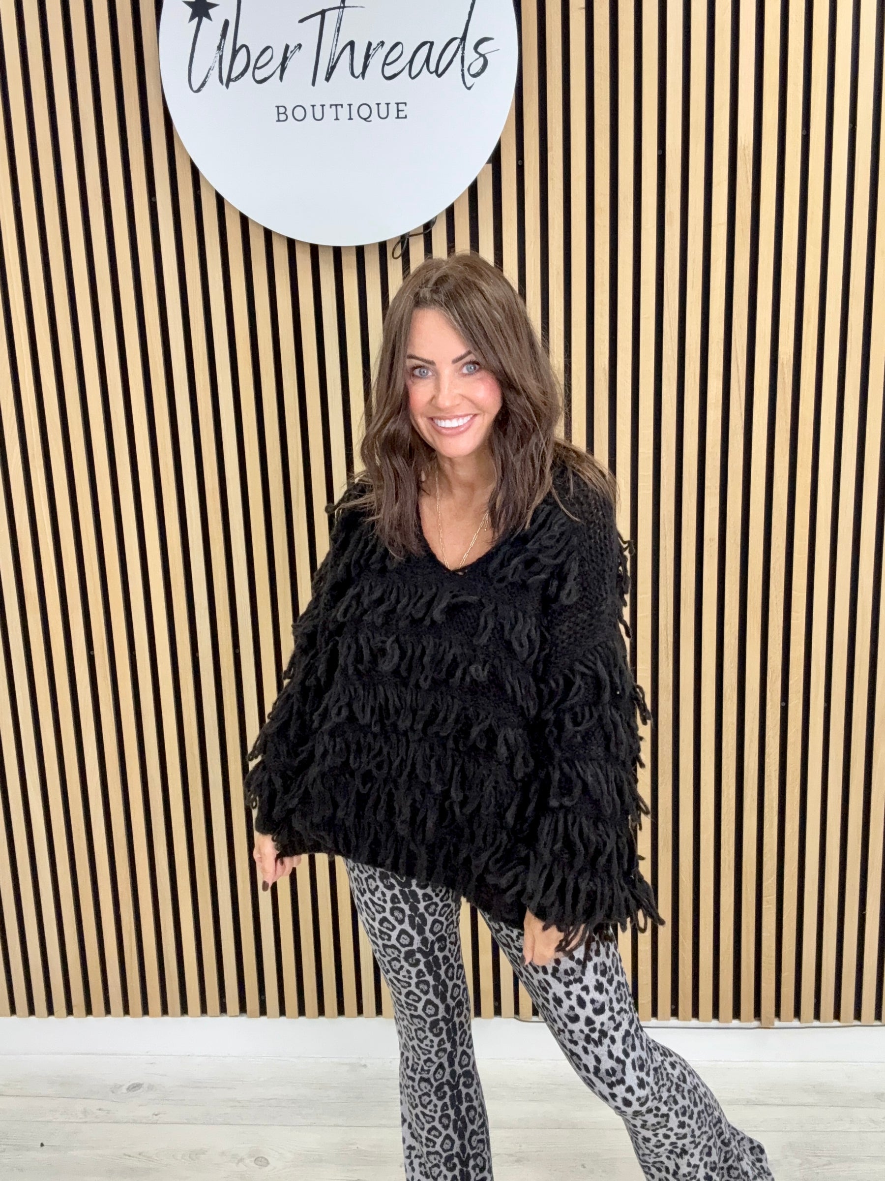 The Shaggy Jumper - Black