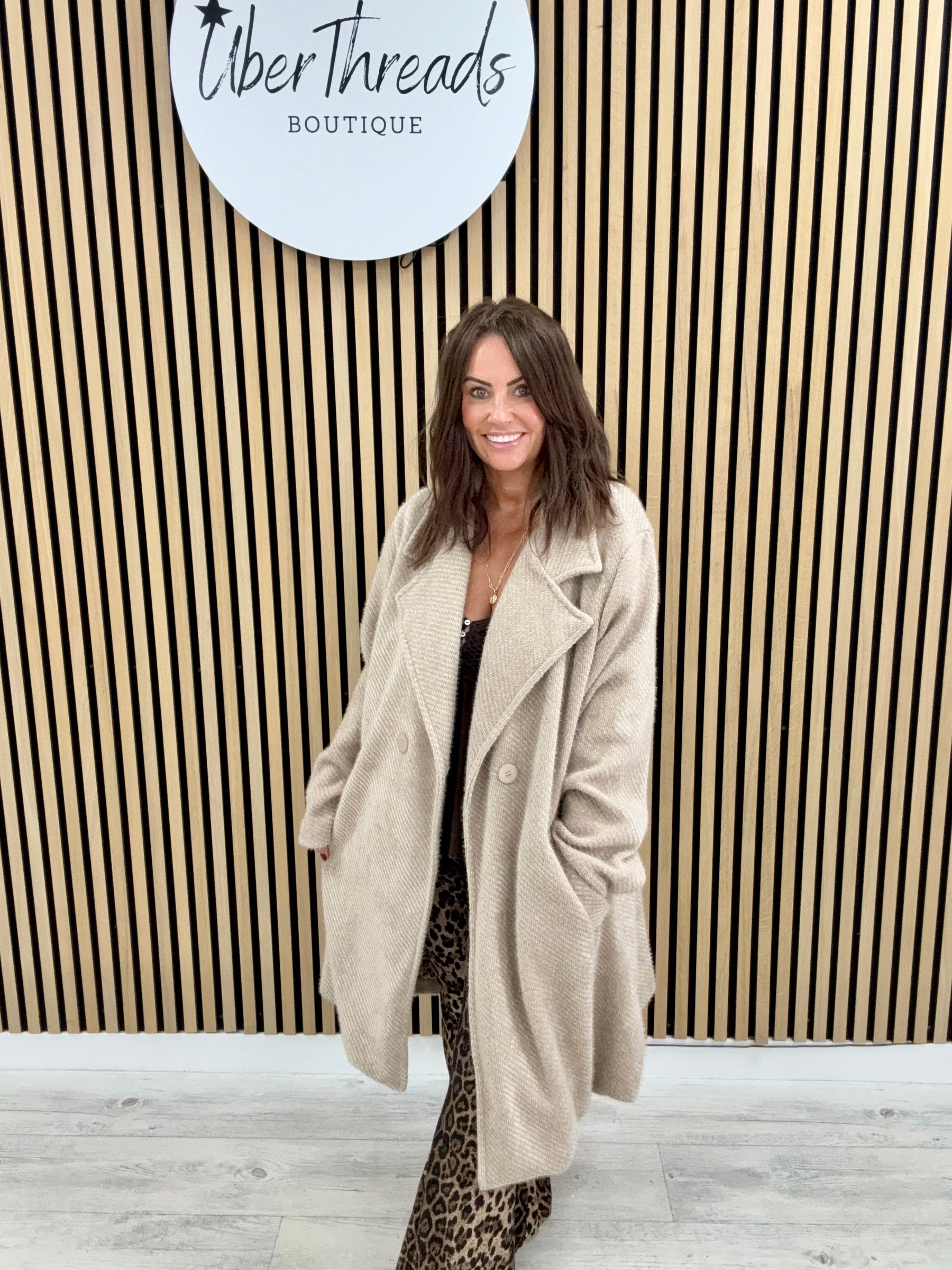 The Boyfriend Blazer Coat - Oatmeal