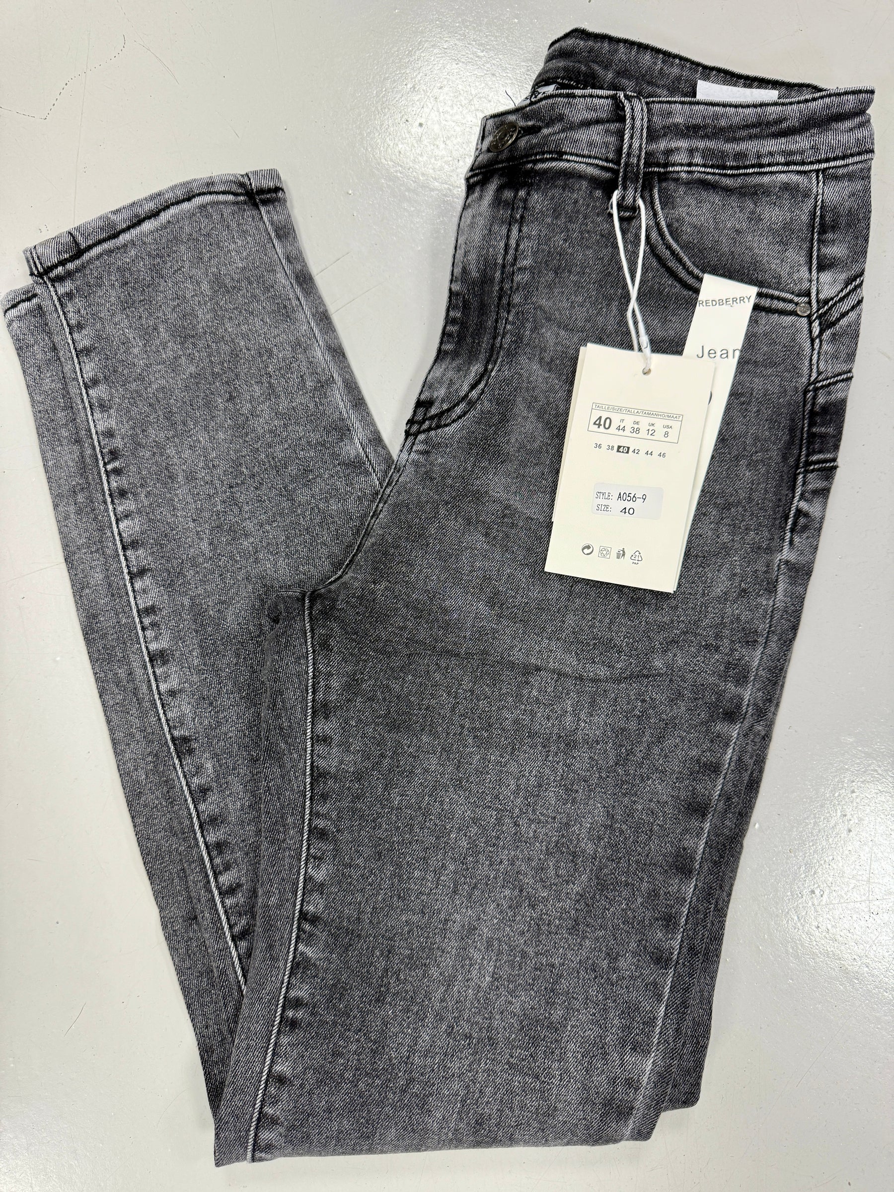 Redberry Push up Skinny Jeans - Charcoal