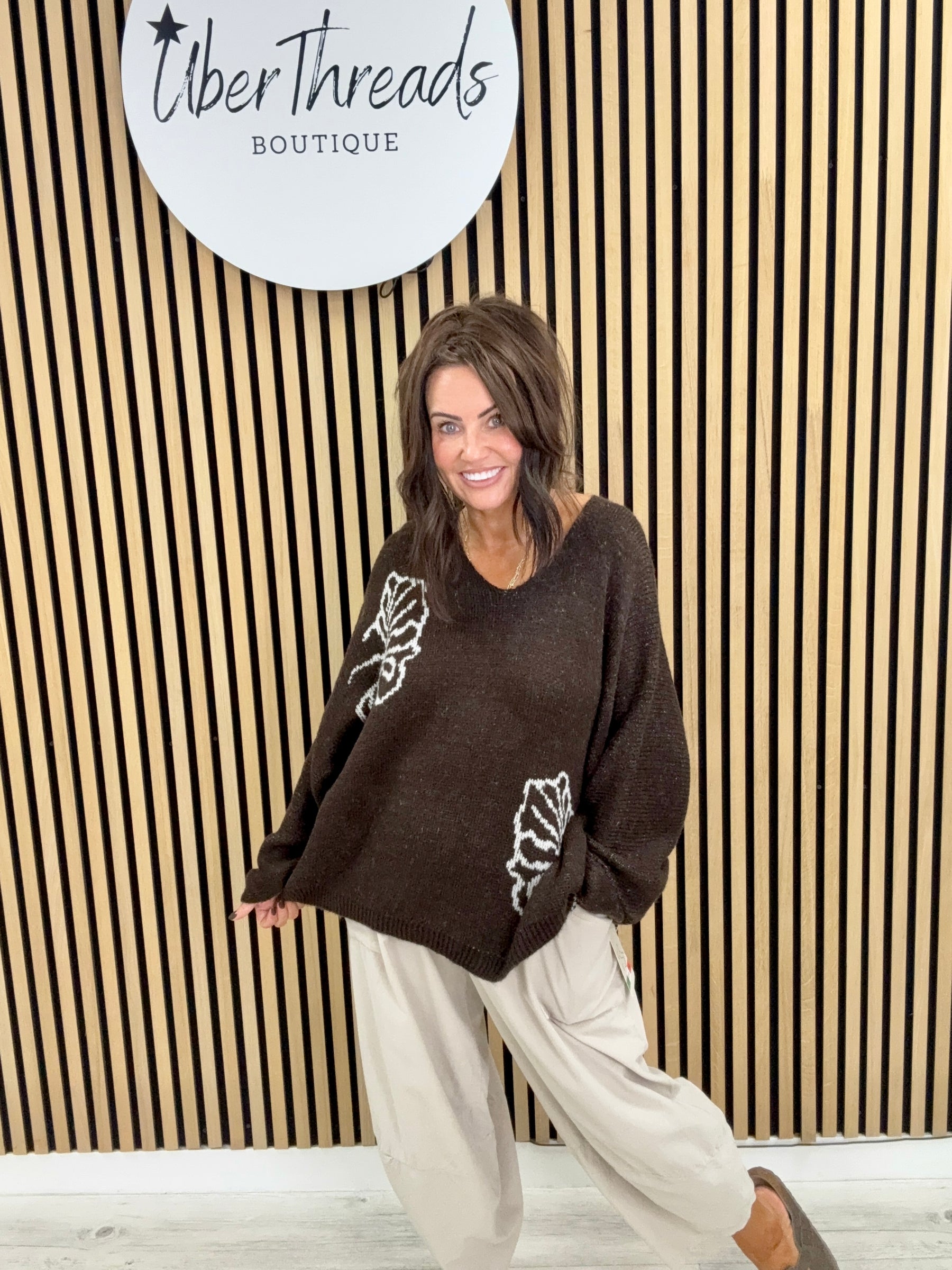 The Abbie Knit - Chocolate