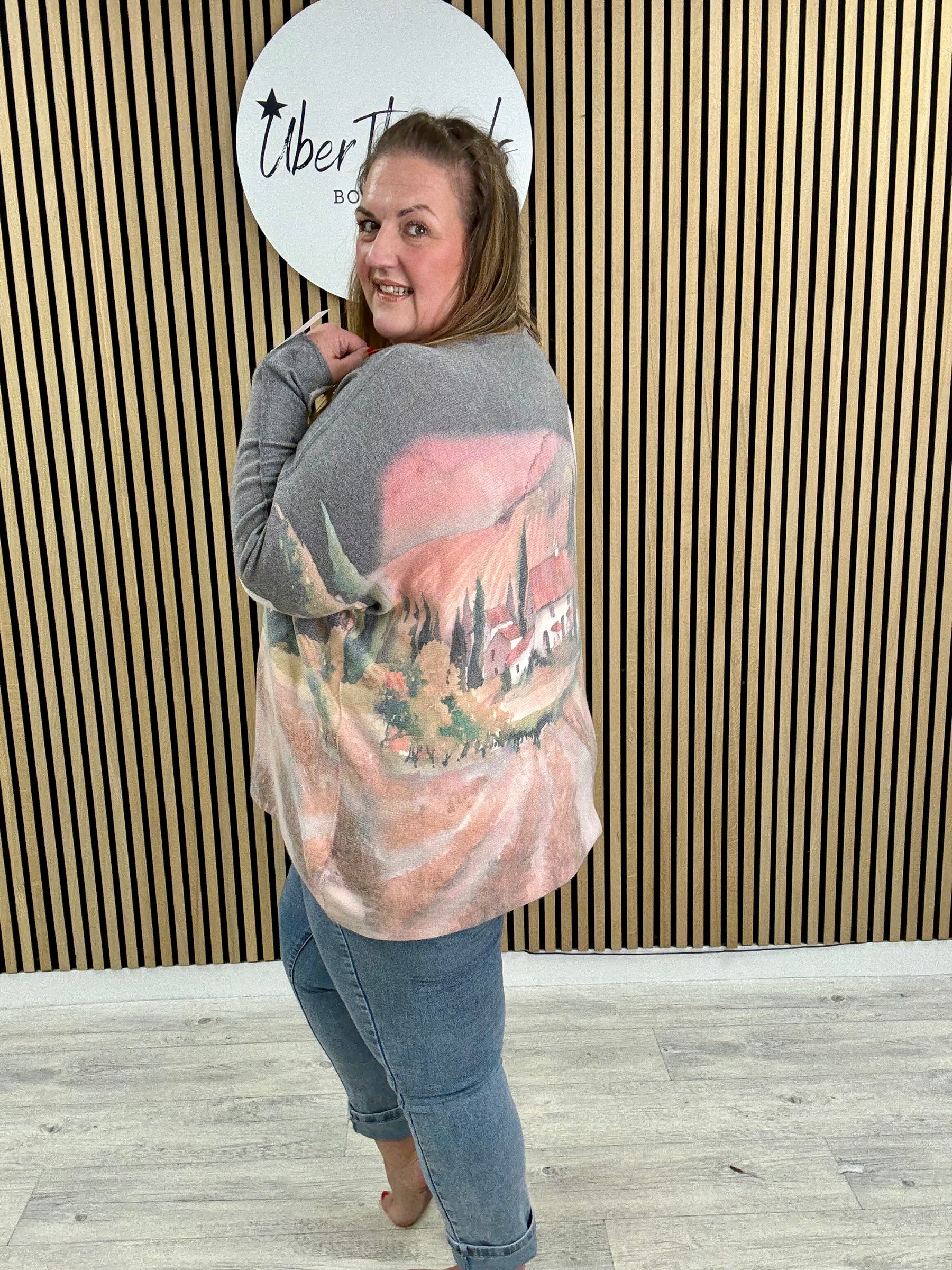The Scenic Soft Knit - Grey/Blush