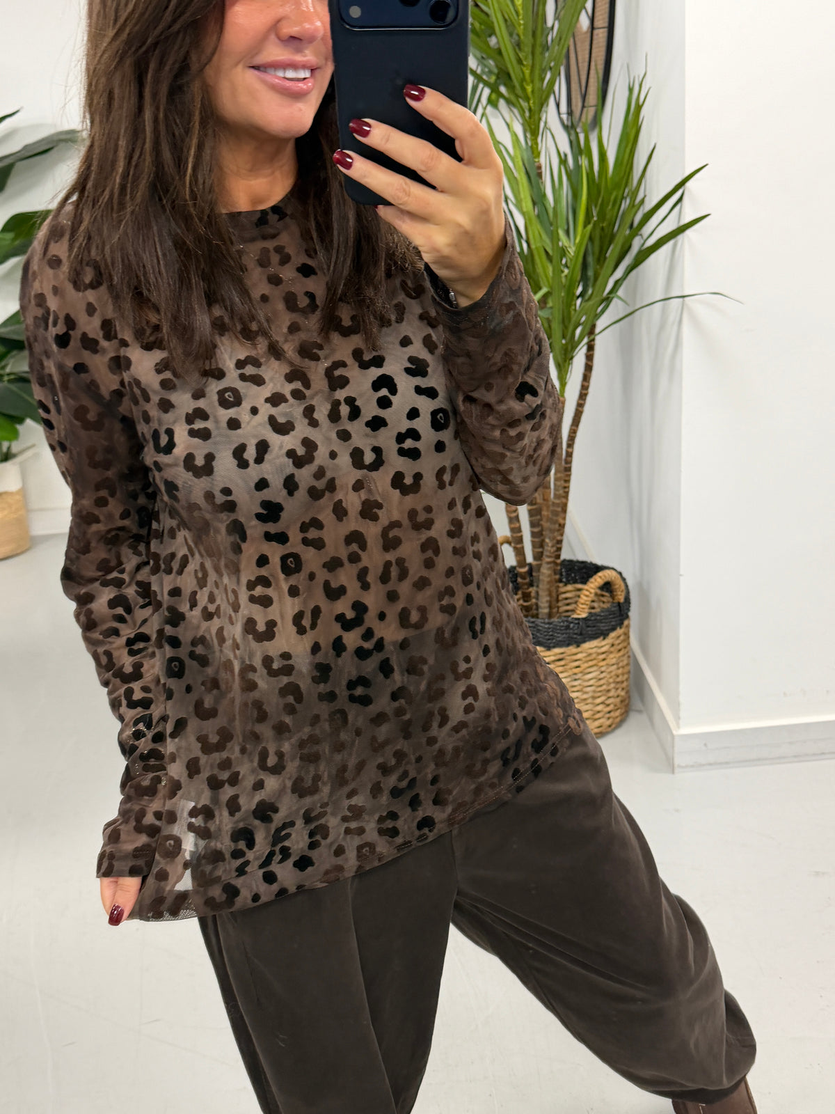 The Cheetah Mesh - Chocolate (Size 10-16)