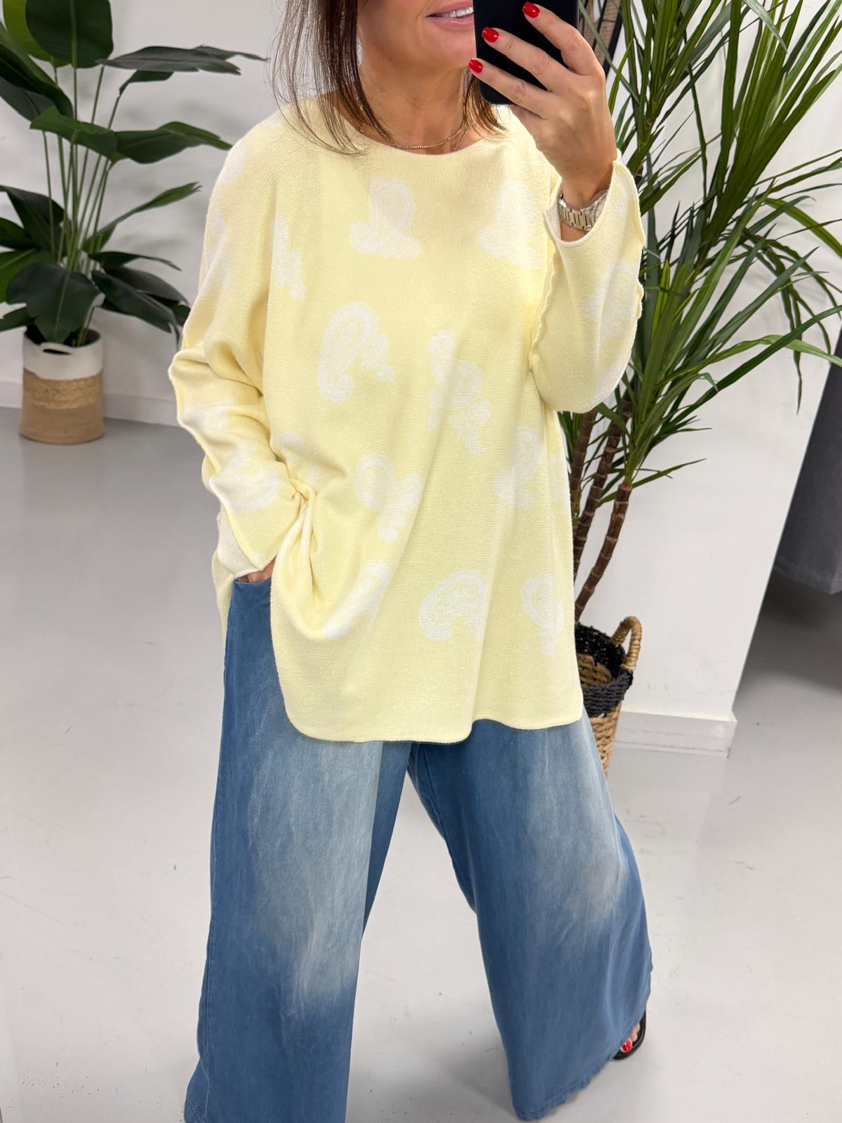 The Chelsea Soft Knit - Lemon Bandana (Special Buy - No Blue Light)