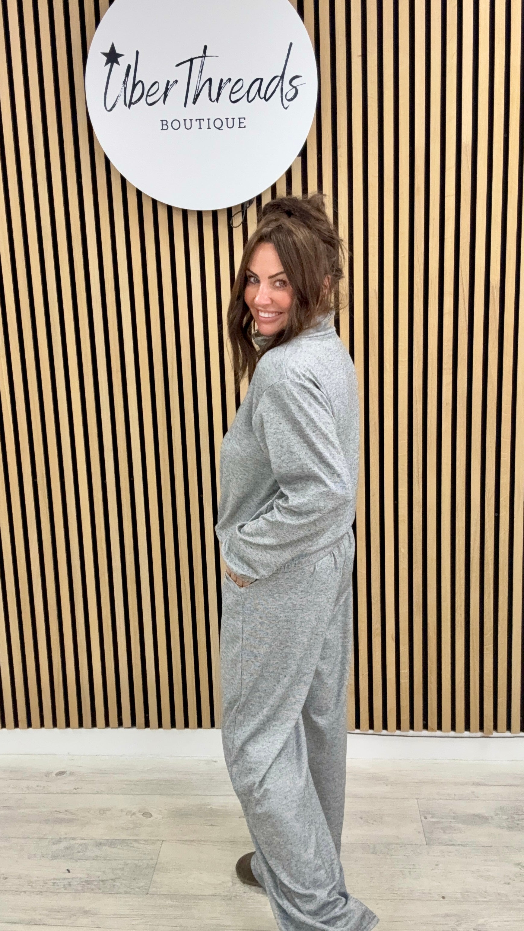 The Everyday Wide Leg Co-ord - Grey (sized)
