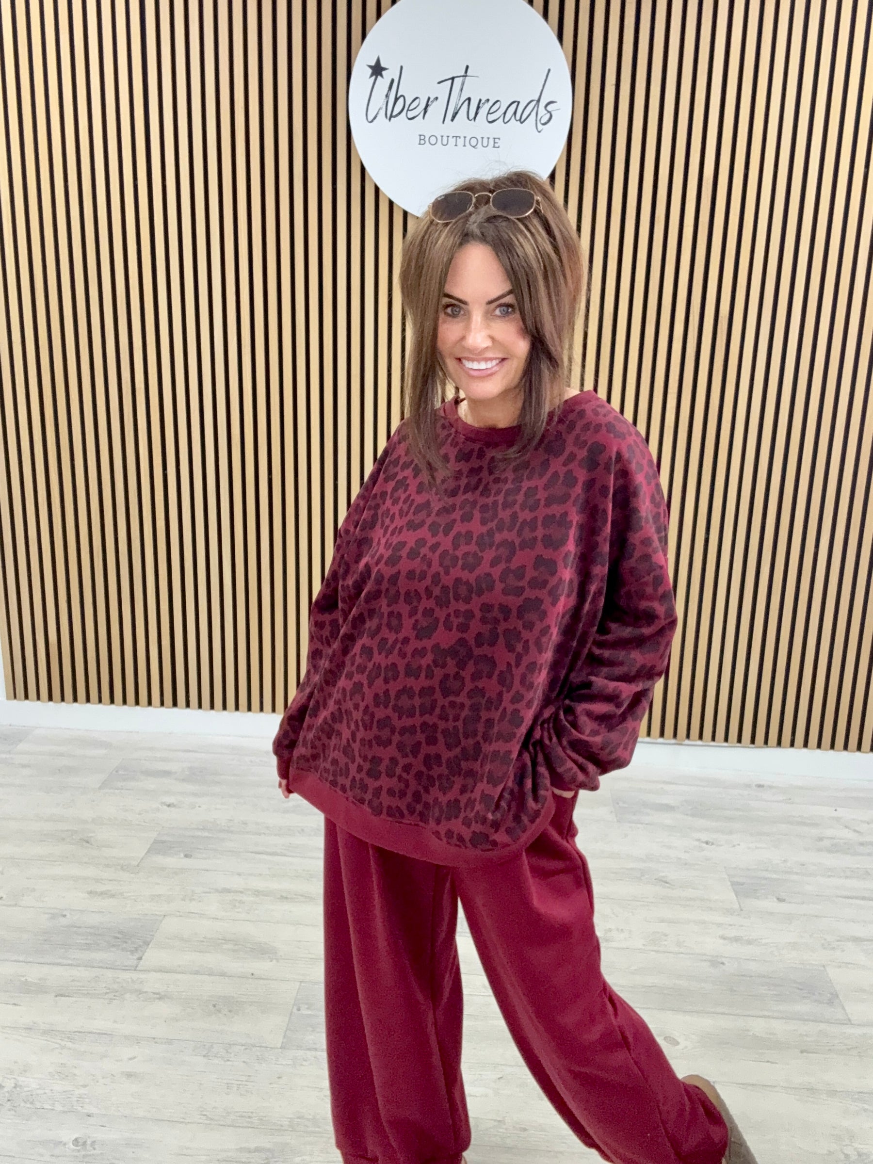The Charlbury Cocoon Jersey Joggers - Mulberry