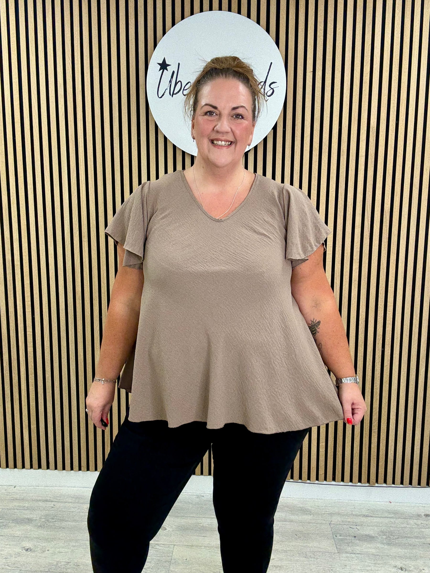 Heidi Swing Tunic - Taupe