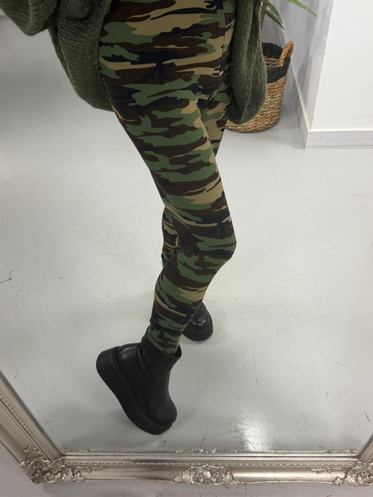 Soft Touch Leggings - Khaki Camo