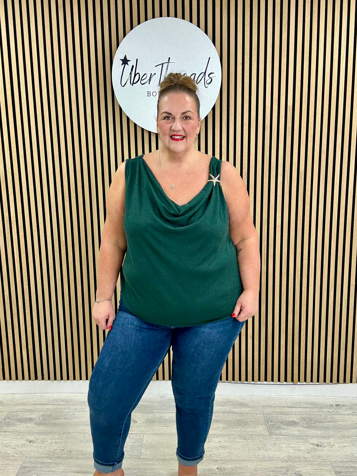 The Soft Knit Starfish - Forest Green