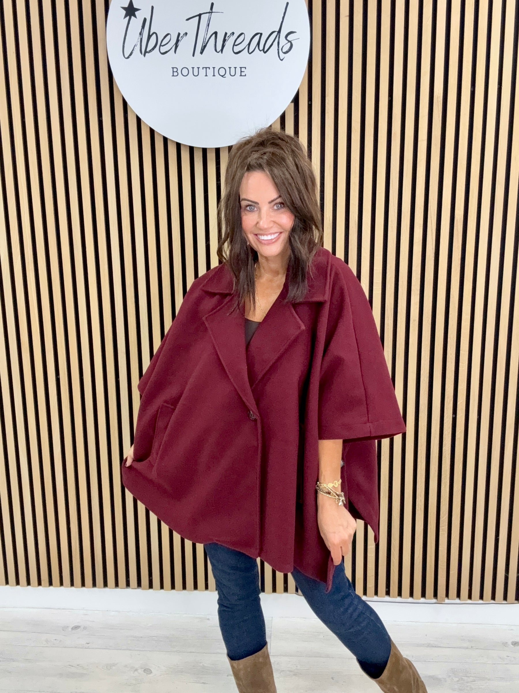 Autumn Cape - Mulberry