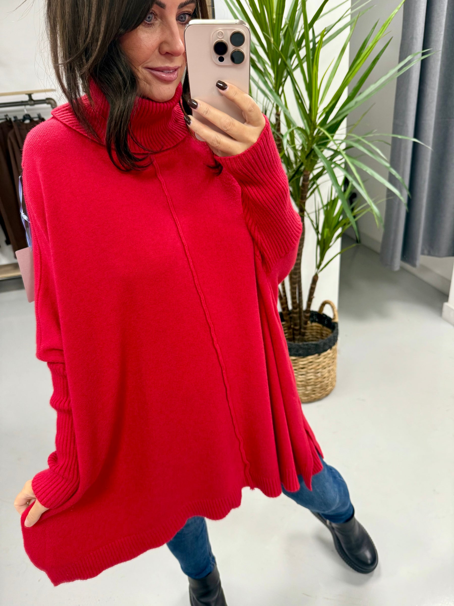 The Esme Soft Knit - Red
