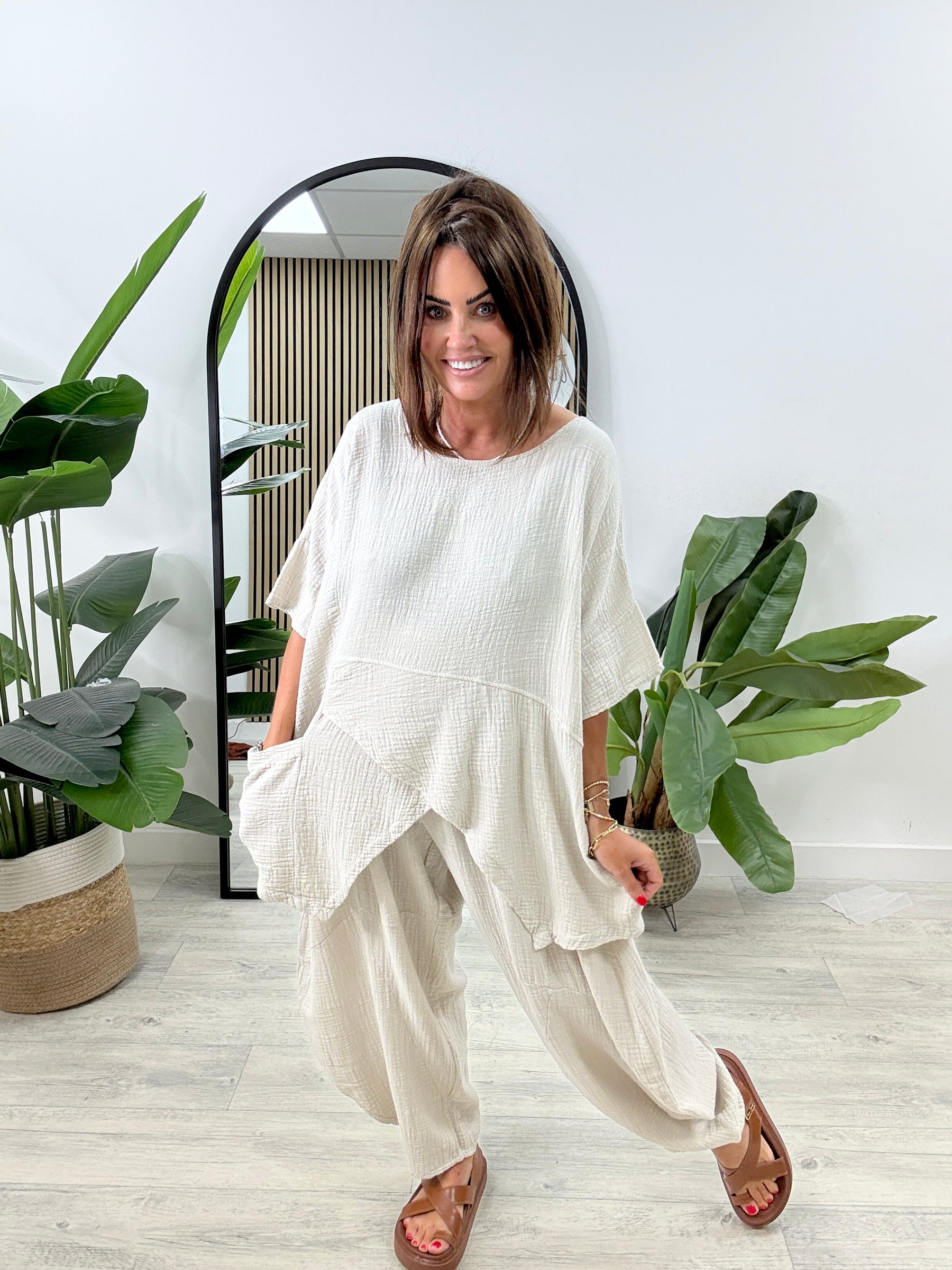 The Rustic Verona Co-Ord - Cream