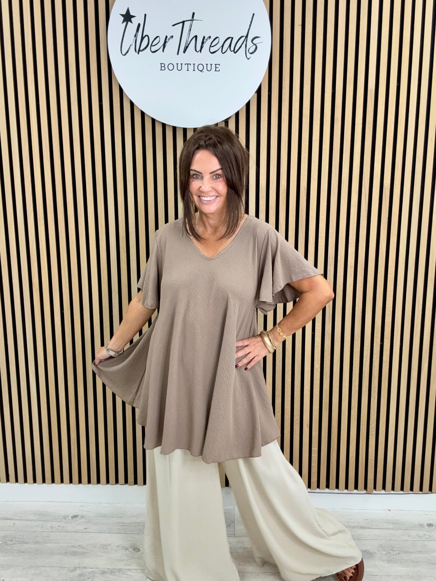 Heidi Swing Tunic - Taupe