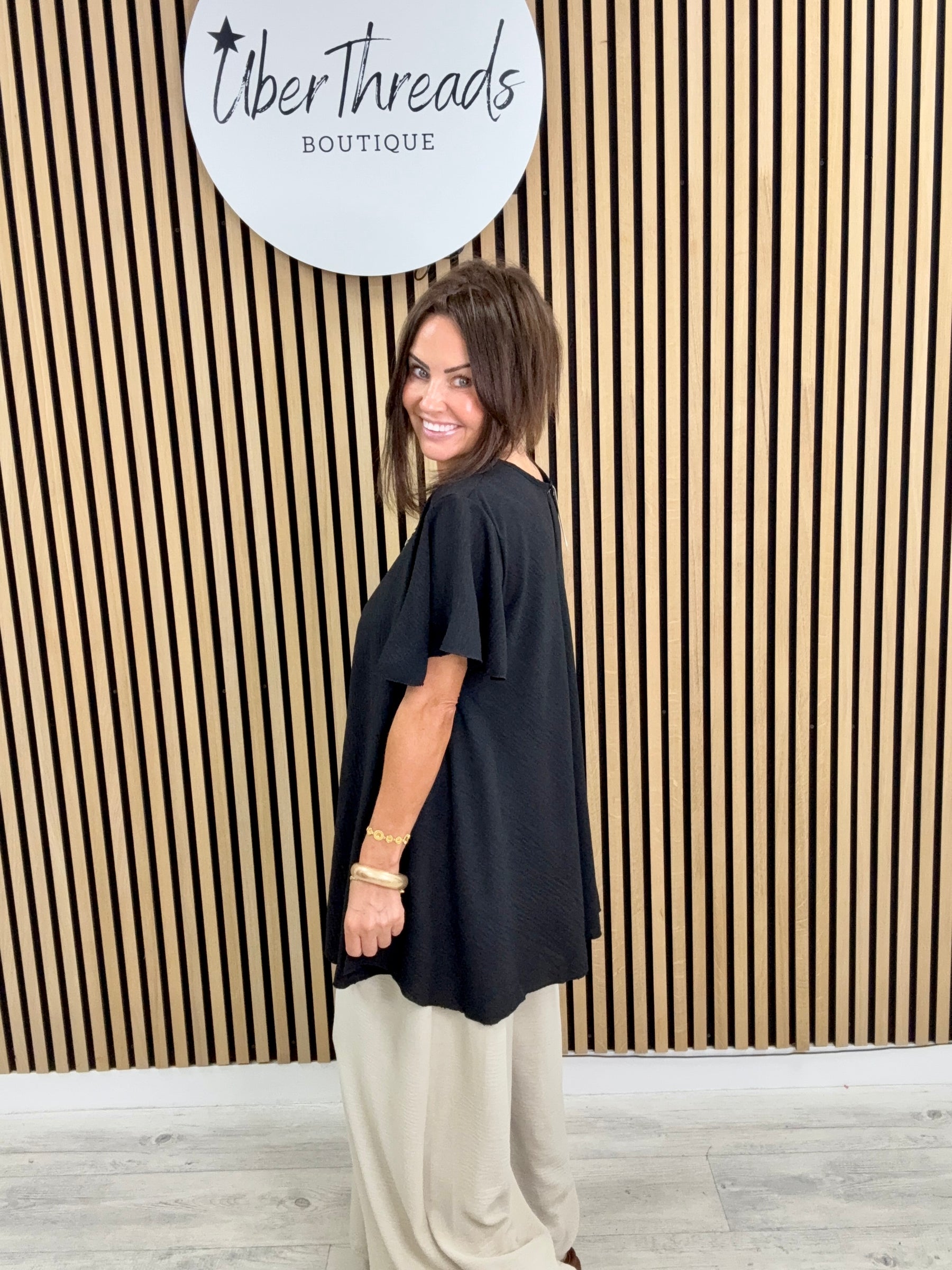 Heidi Swing Tunic - Black