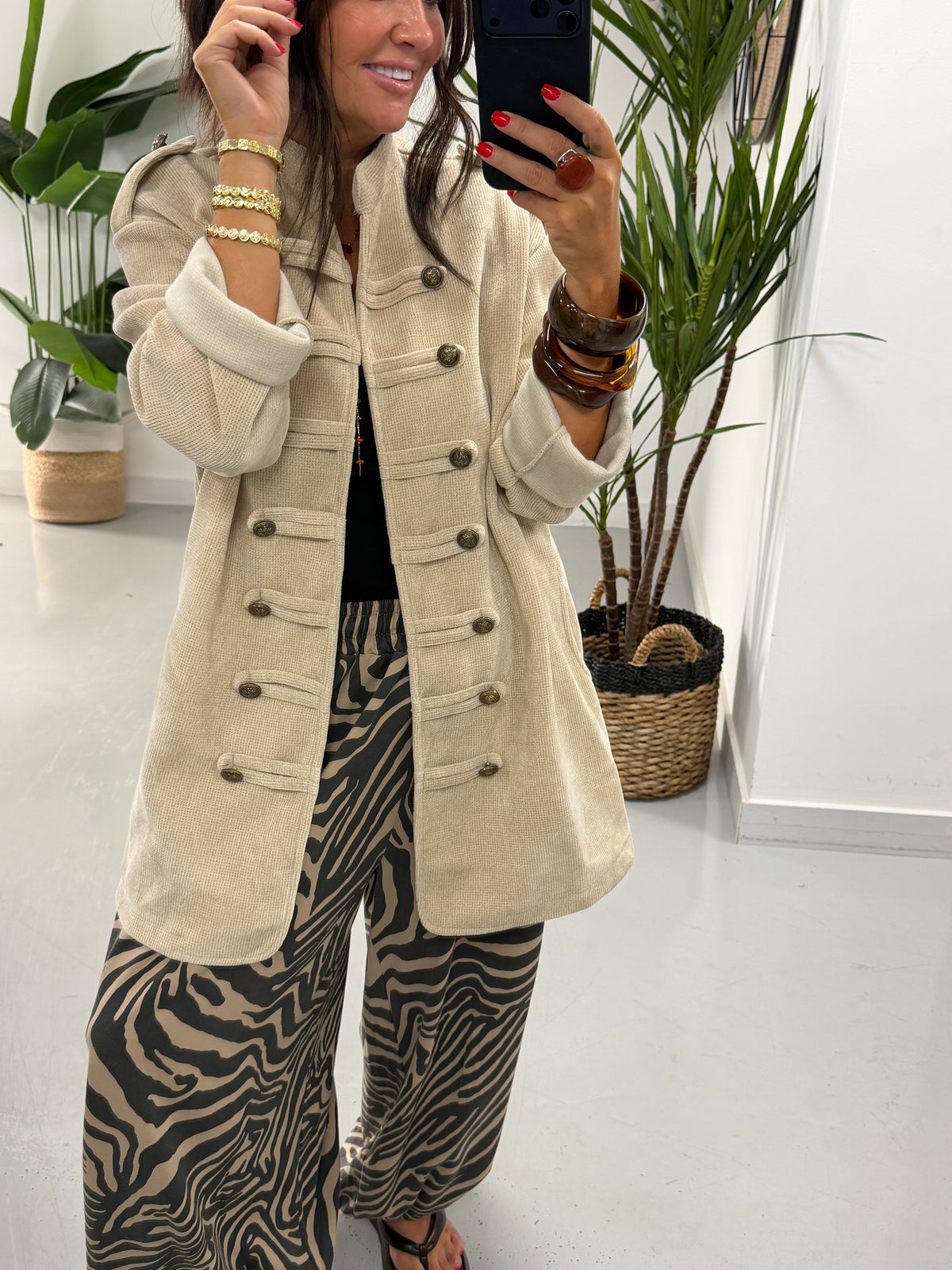 The Big Softie Military Jacket - Cream