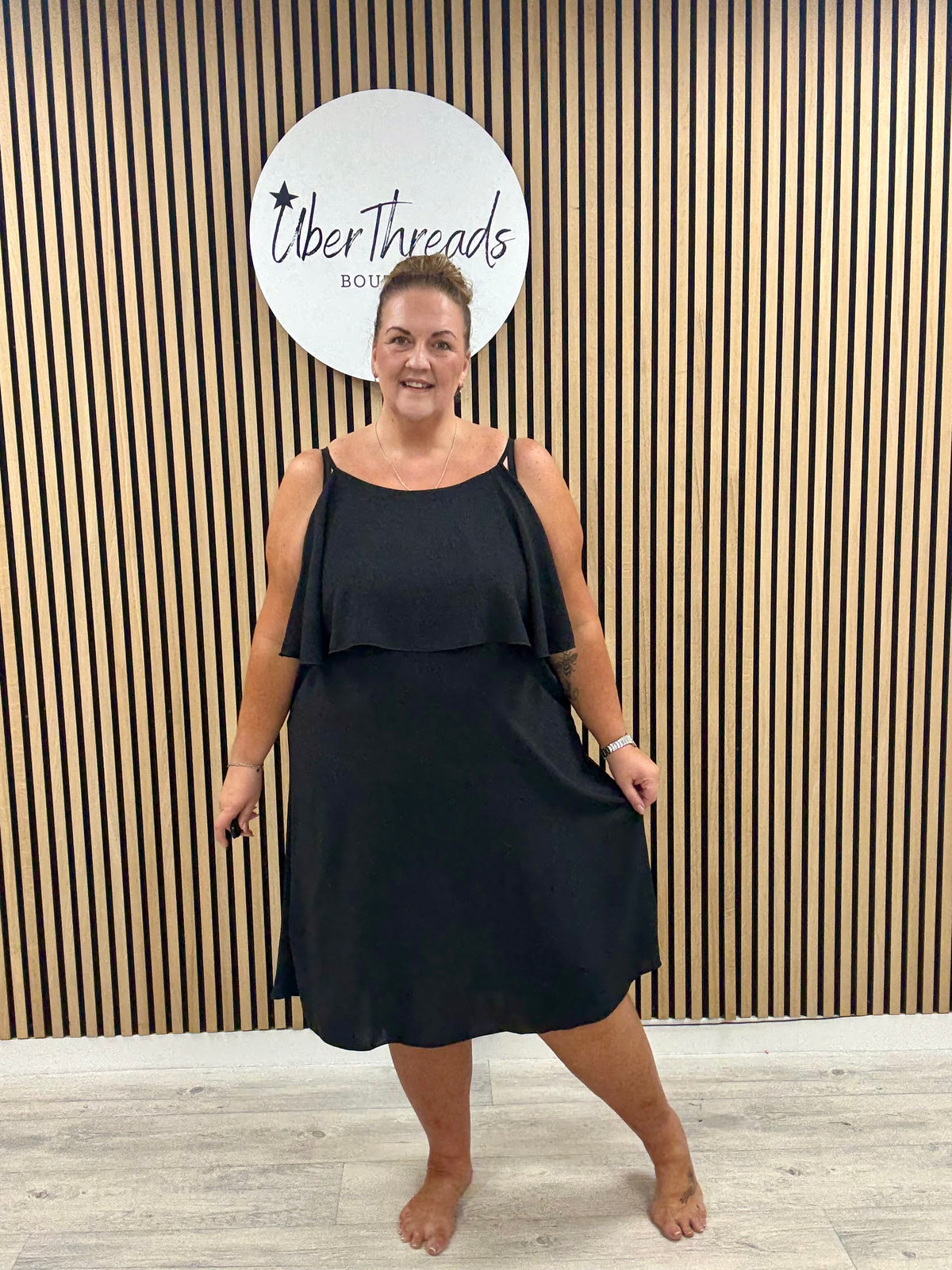 The Clara Frill Midaxi - Black