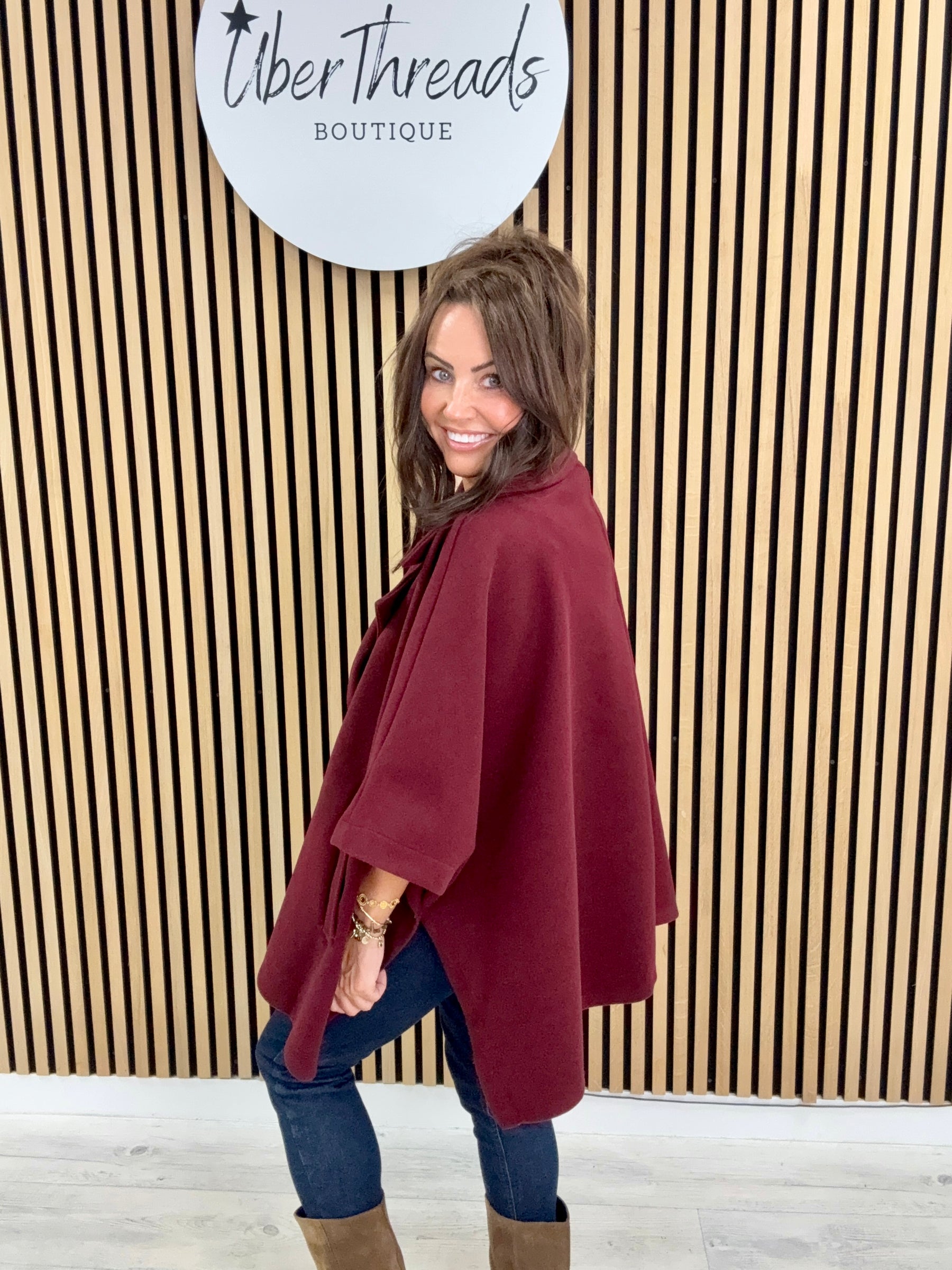 Autumn Cape - Mulberry