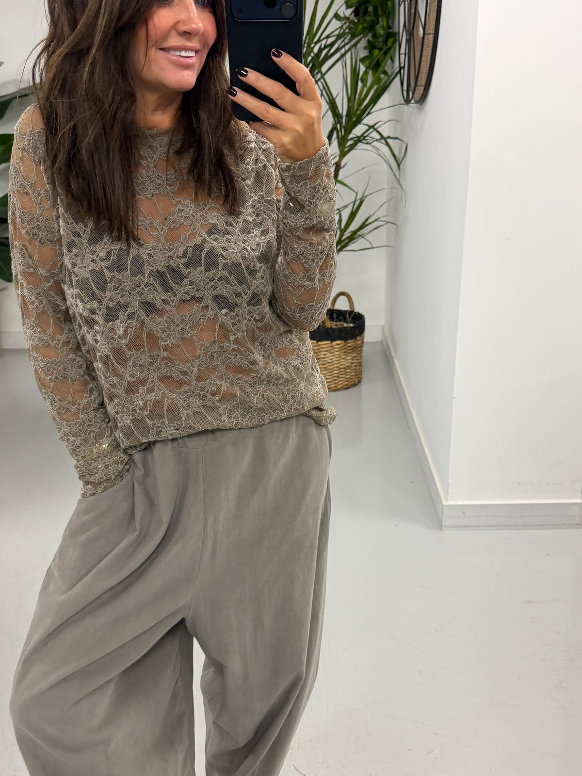 Memphis Barrel Needlecord Joggers - Taupe (Size 10-14)