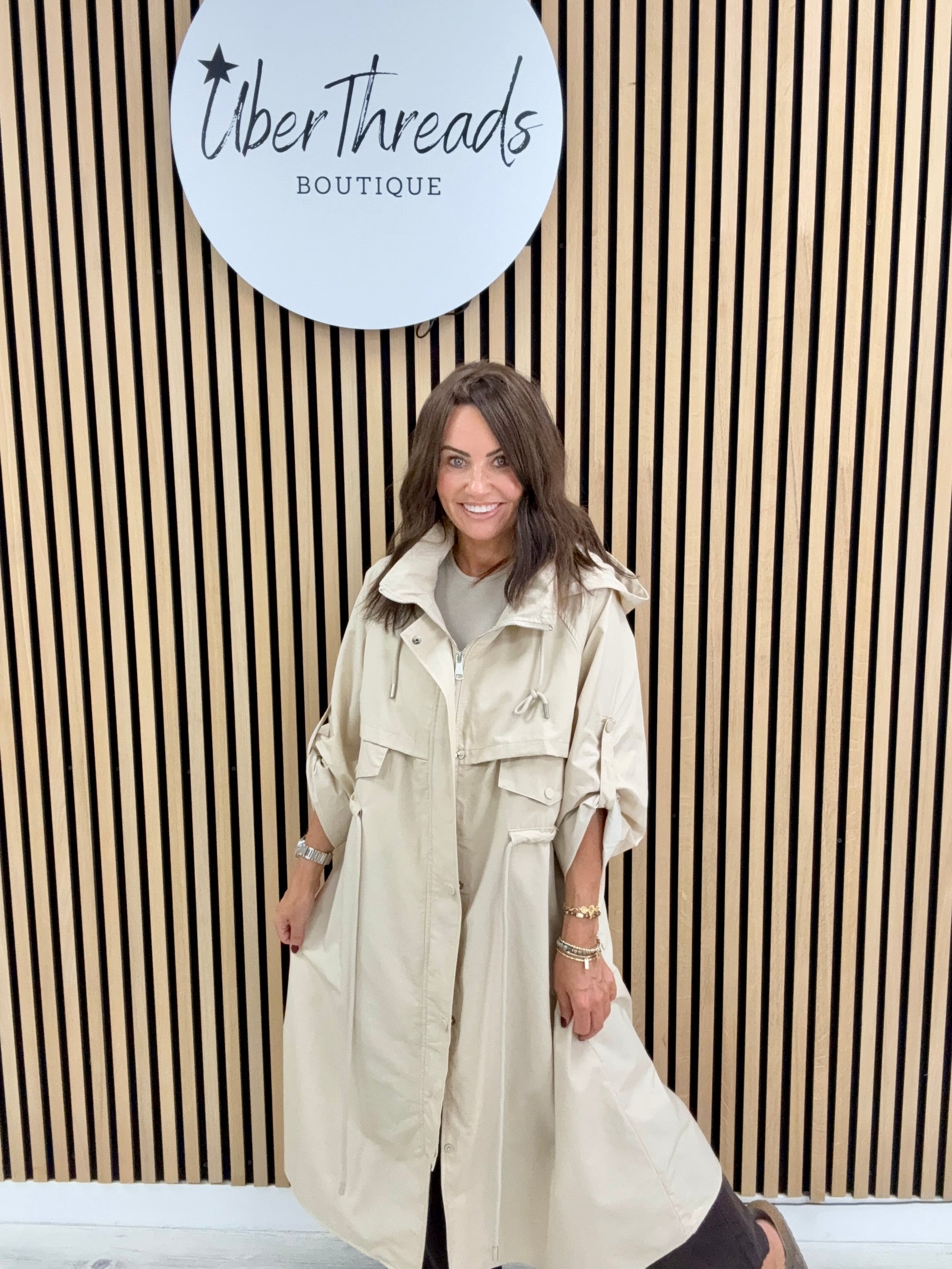 Fly Trench Jacket - Cream