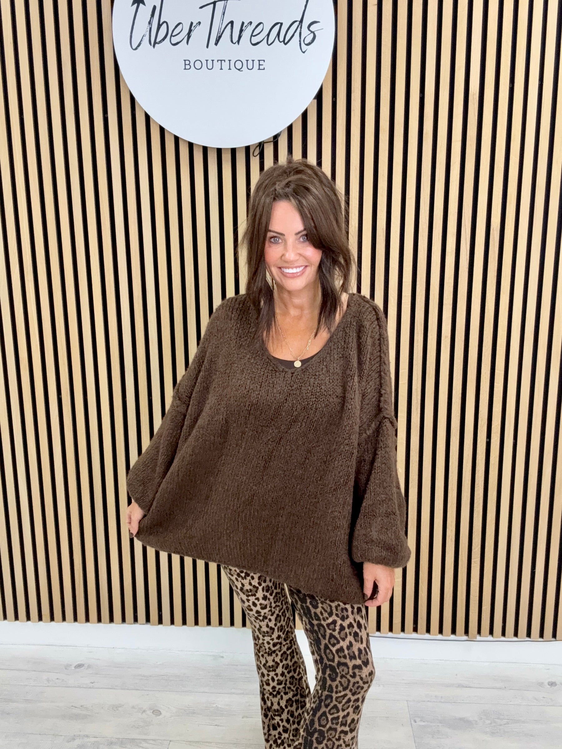 The Rustic Soft Knit - Chocolate