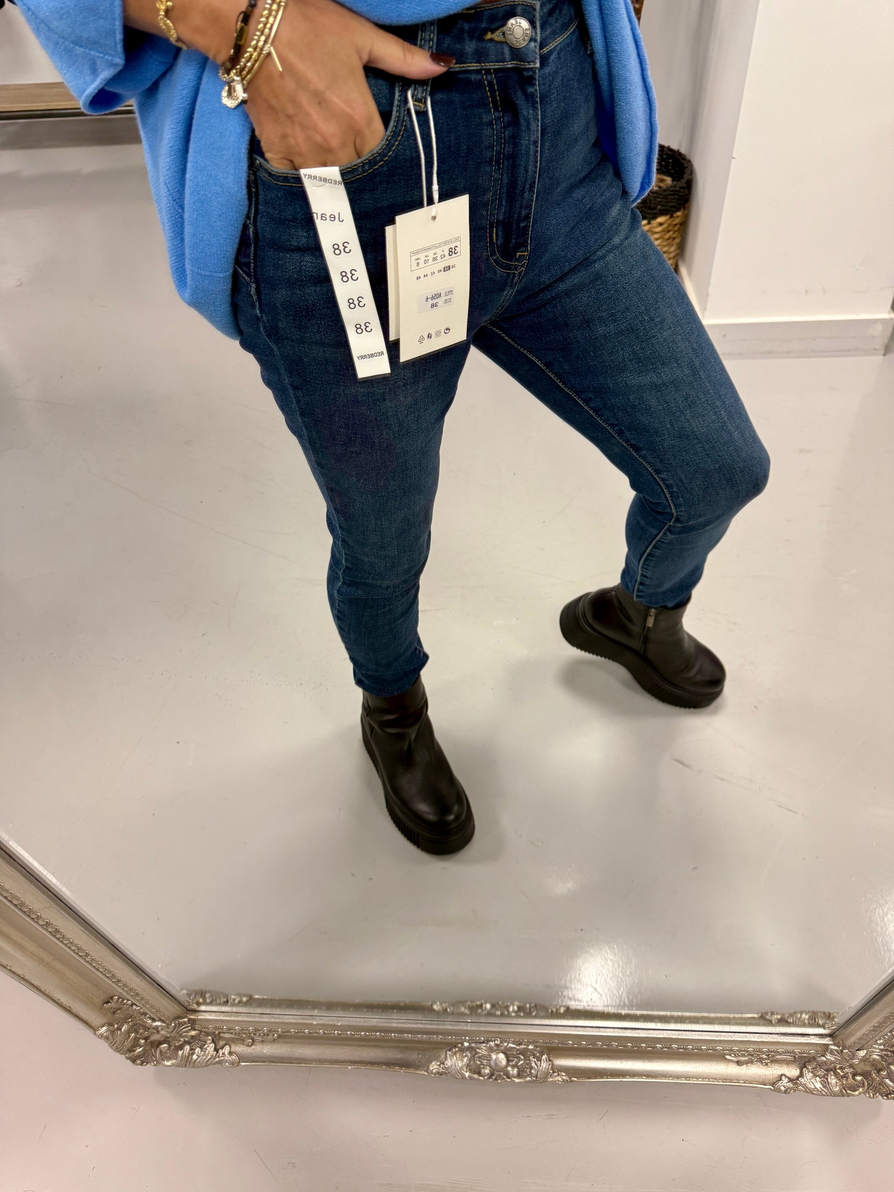 Redberry Push up Skinny Jeans - Indigo