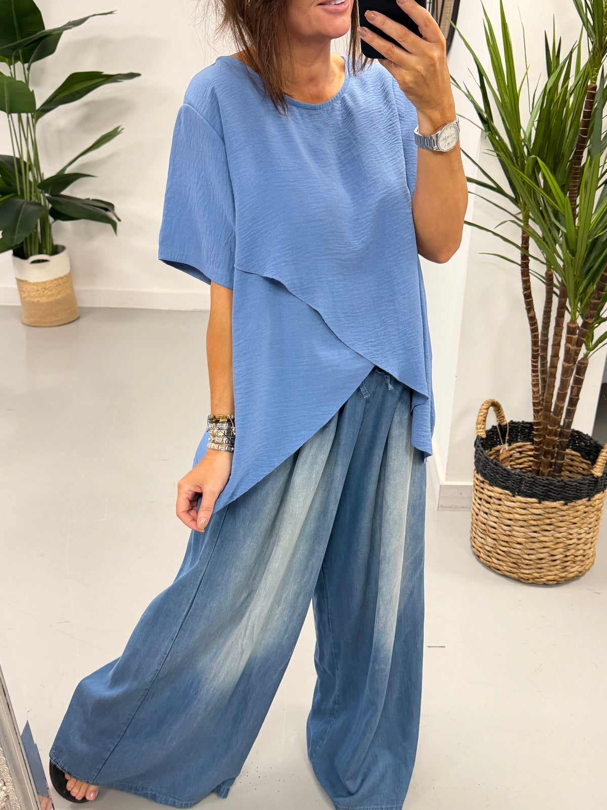 Luna Wrap - Denim Blue