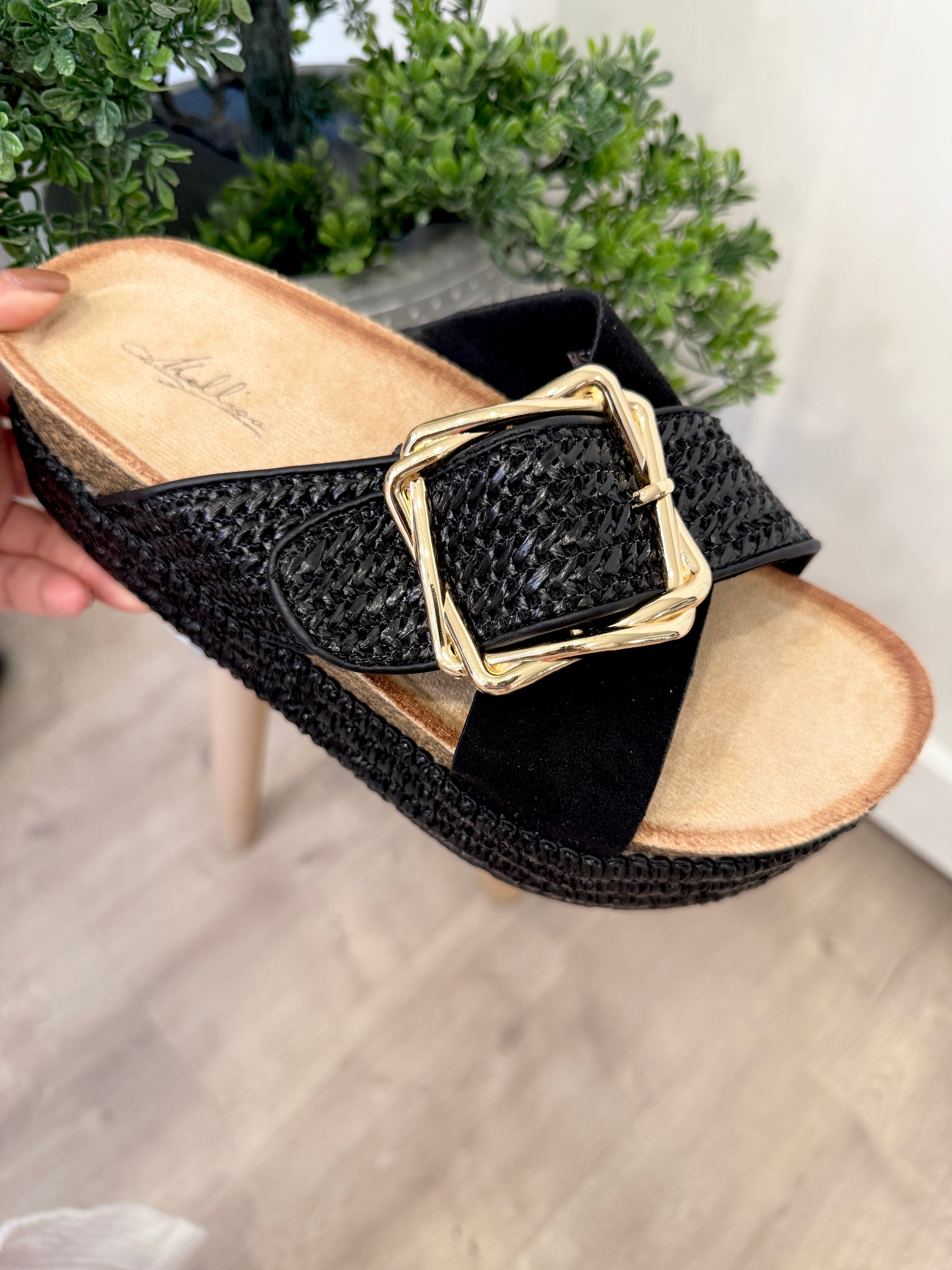 Black Platform Sliders (sized)