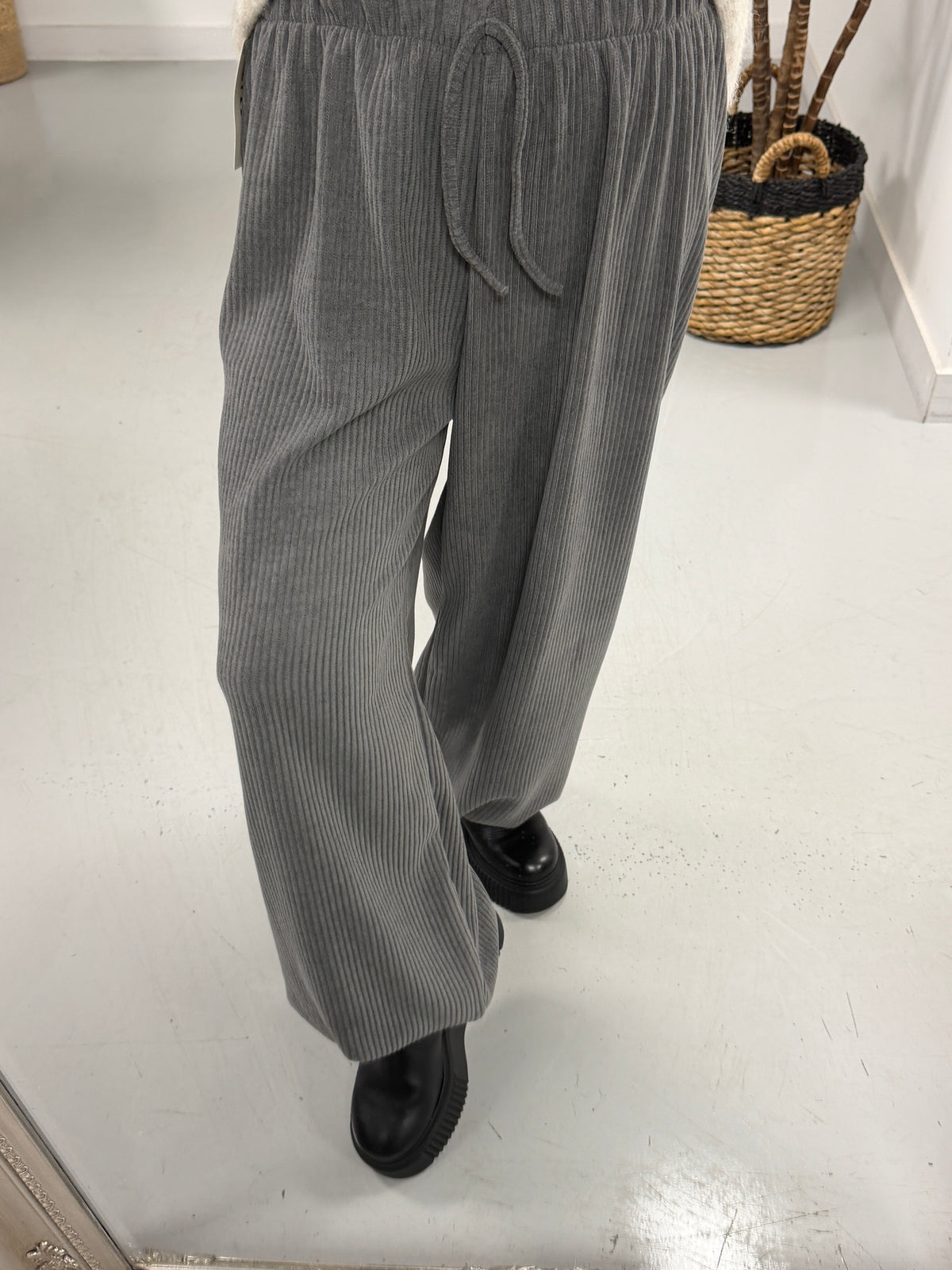 The Cambridge Cord Balloon Trousers - Grey (Size 10-16)