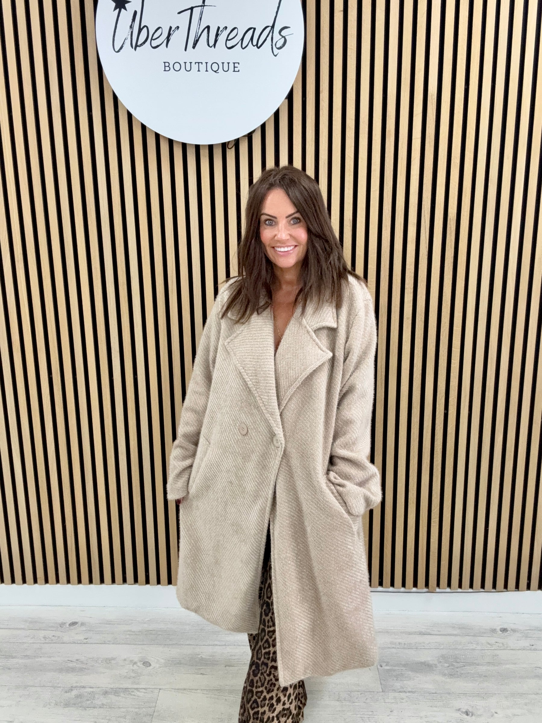 The Boyfriend Blazer Coat - Oatmeal