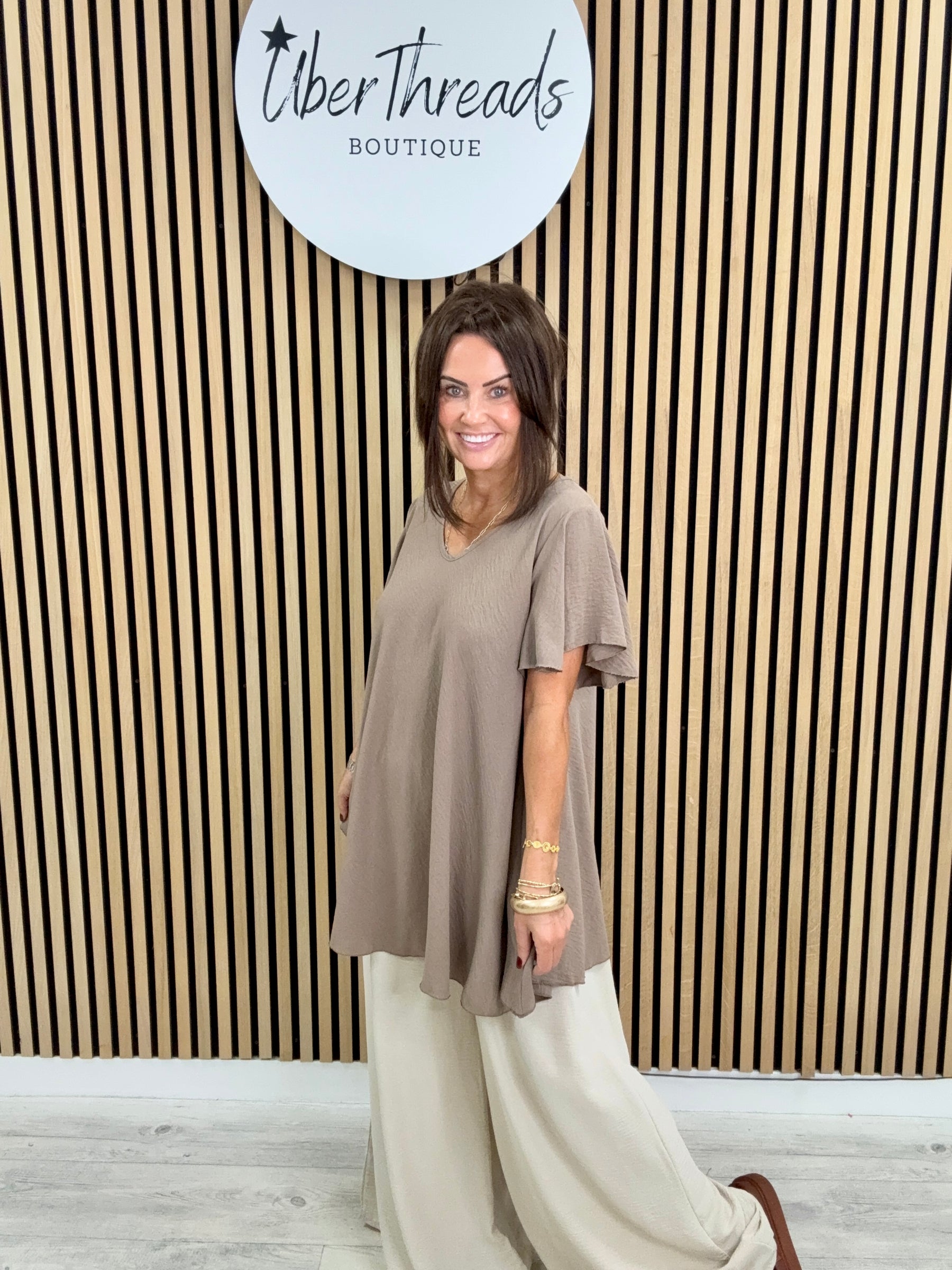 Heidi Swing Tunic - Taupe