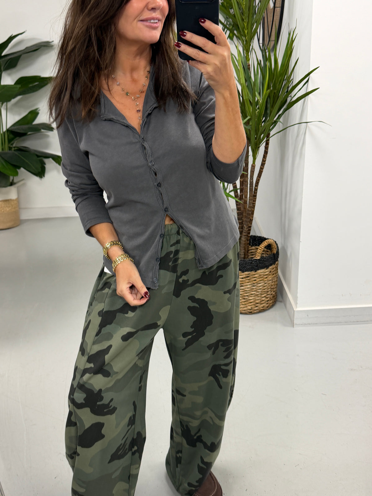 The Chelsea Camo Barrel Joggers Medium Khaki (Size 12-18)