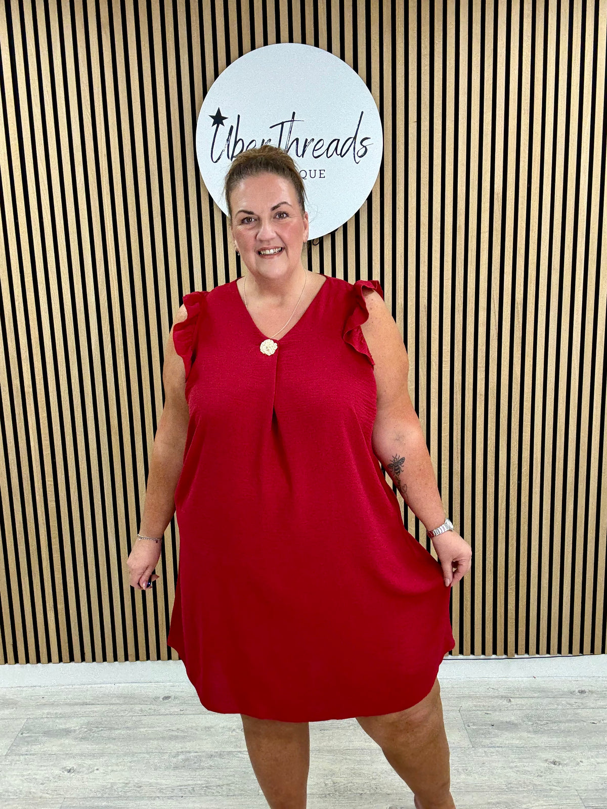 Chunky Button Midi - Mulberry