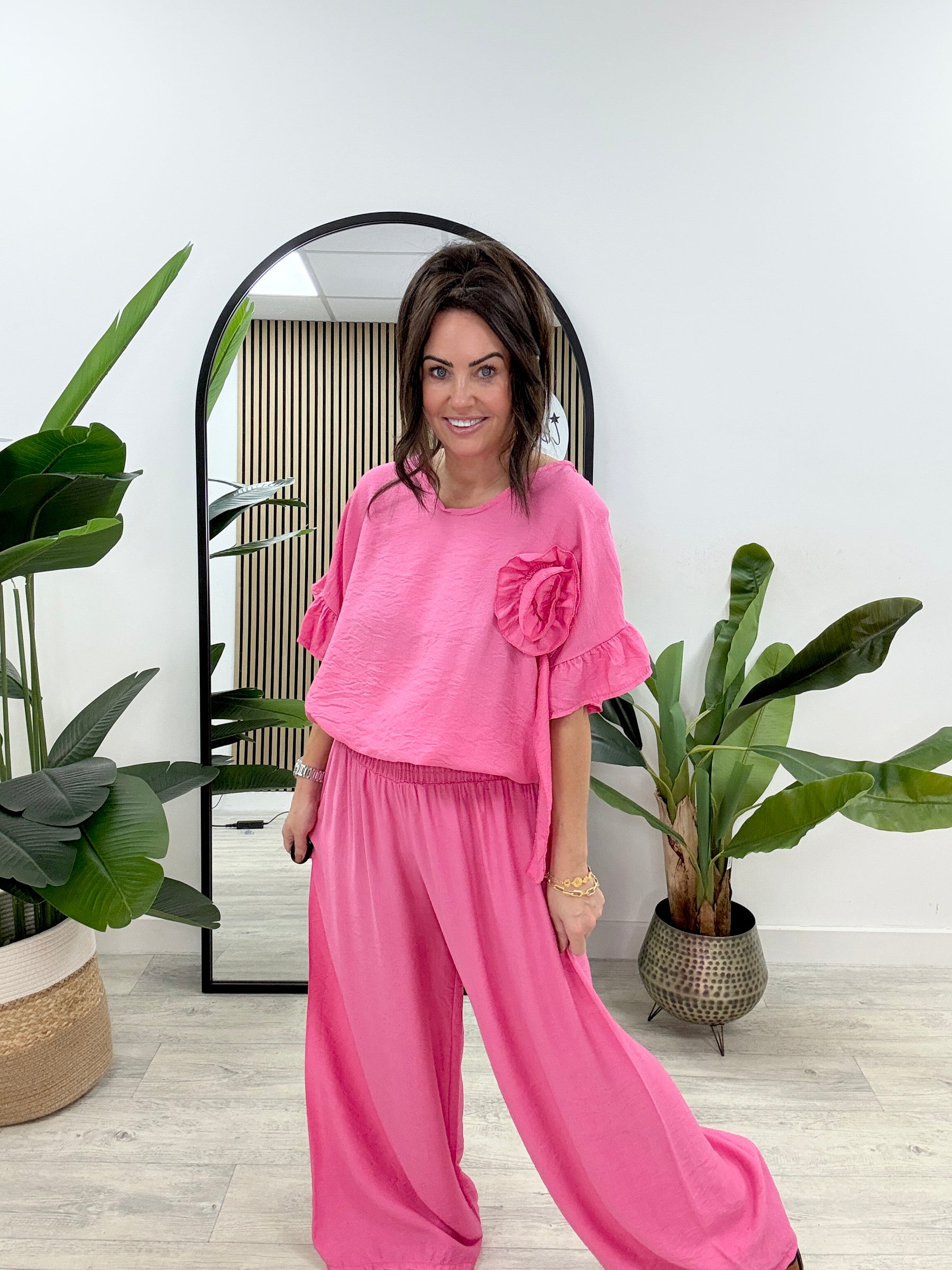 Rosette Co-Ord - Cerise